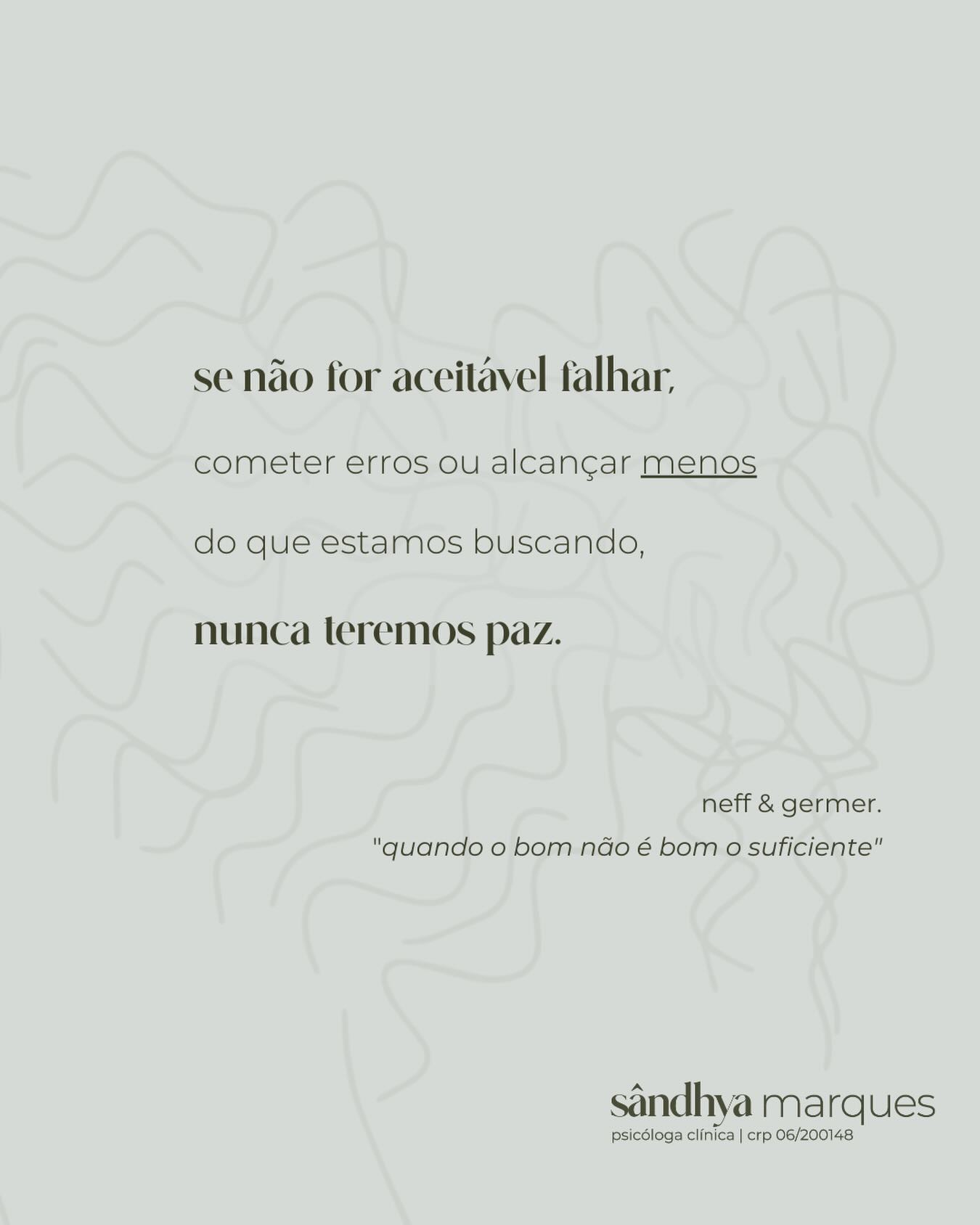 o perfeccionismo promete excelência, mas entrega exaustão.
promete controle, mas entrega rigidez.
promete paz, mas entrega ansiedade.
quando o erro não é permitido, a gentileza também não é