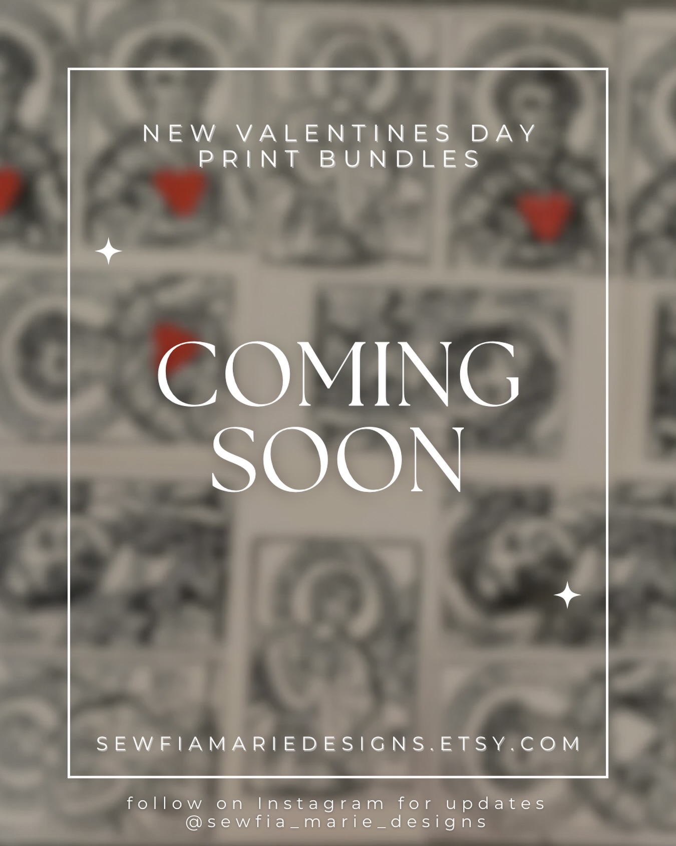 More Valentines Day Print Bundles Coming Soon!
Etsy shop will be updated sometime in the next few days with a new print bundle option of three prints. All prints are on pink cardstock, majority printed in black ink (one two color print with a bit of red). Reprints of two prior Saint prints but a new first edition Saint print in each bundle. Each Saint print has something to do with the theme of Valentine’s Day (surprisingly the prints are not of Saint Valentine but at some point he will be added to my linocut print collection 😊). You’ll probably be able to figure out who the prints feature if you scroll through my other Instagram posts, comment below who you think the prints are of!
Four print bundles will be available in the shop, are approximately 4”x6” but may be a little larger than that depending on how much cardstock I leave around the boarders after cutting them.
Will be $30 per bundle ($22.50 for the first edition print, repeat prints discounted and normally are $7.50 each for non-first edition prints)
Due to handmade nature of the prints, each print bundle will be slightly different from one another but all of the same three prints.
Follow along on Instagram for shop updates!
#foryoupage #valentines #valentinesday #linocutprint #catholic