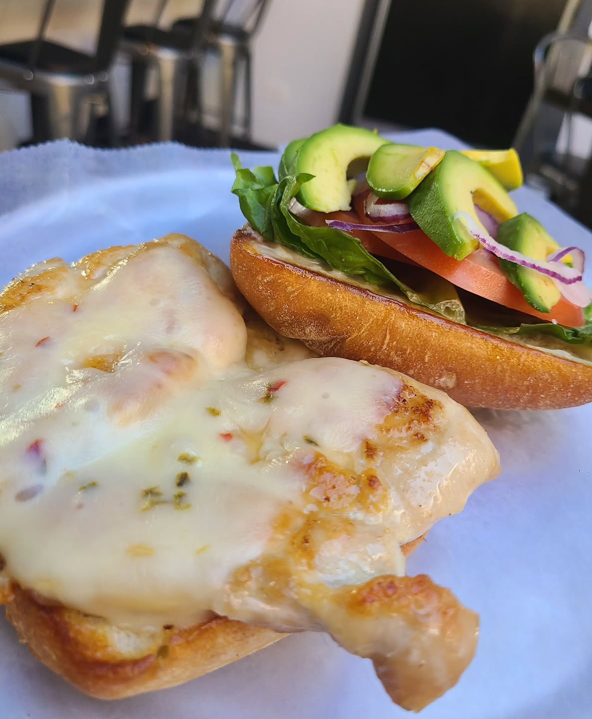 The REALLY GOOD CHICKEN SANDWICH! With Pepper Jack Cheese and Garlic Aioli 😋