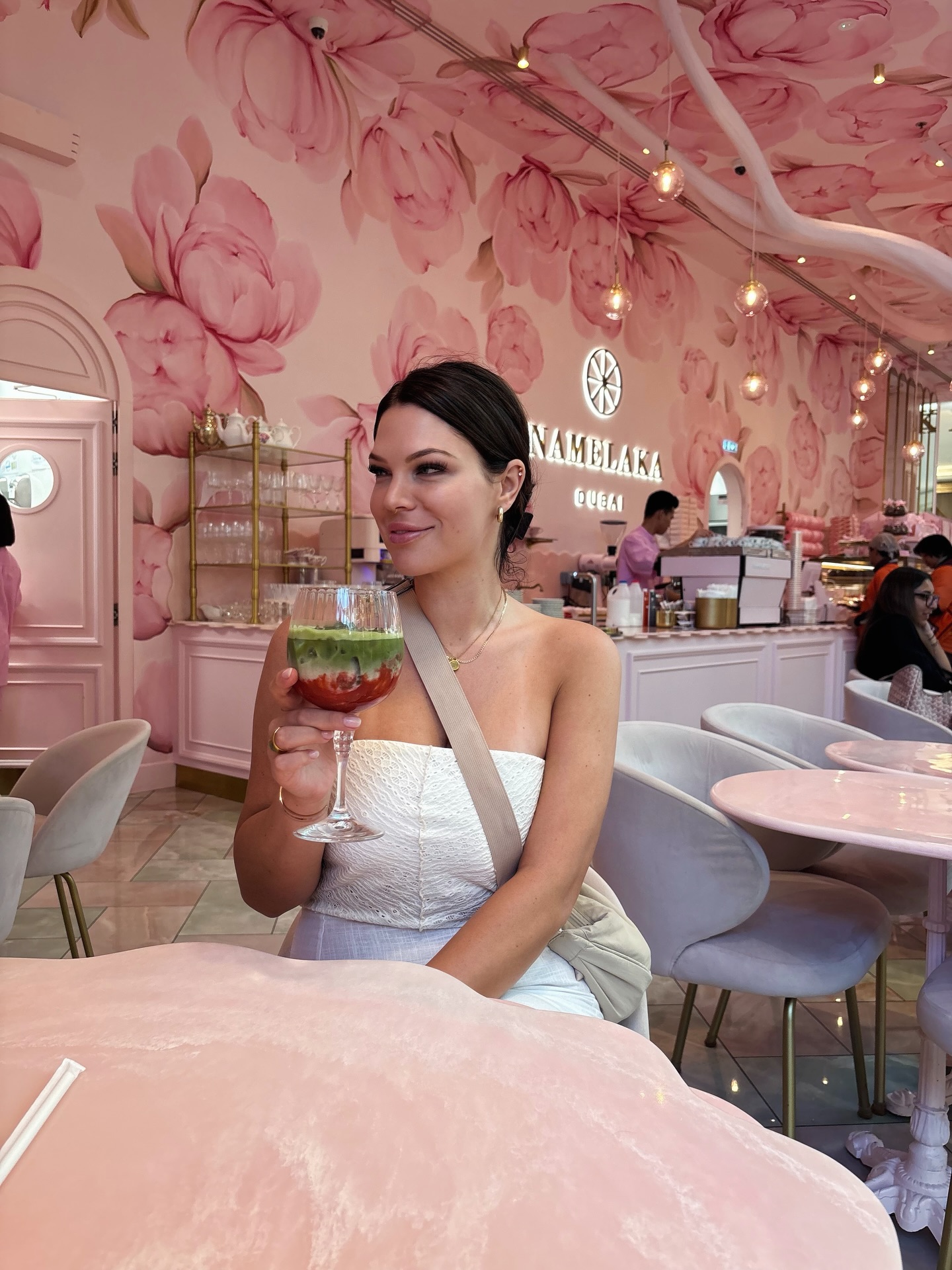 Love affair between this pink era & I 🌸
#dubai #pink💕 #matcha #travel #lifestyle