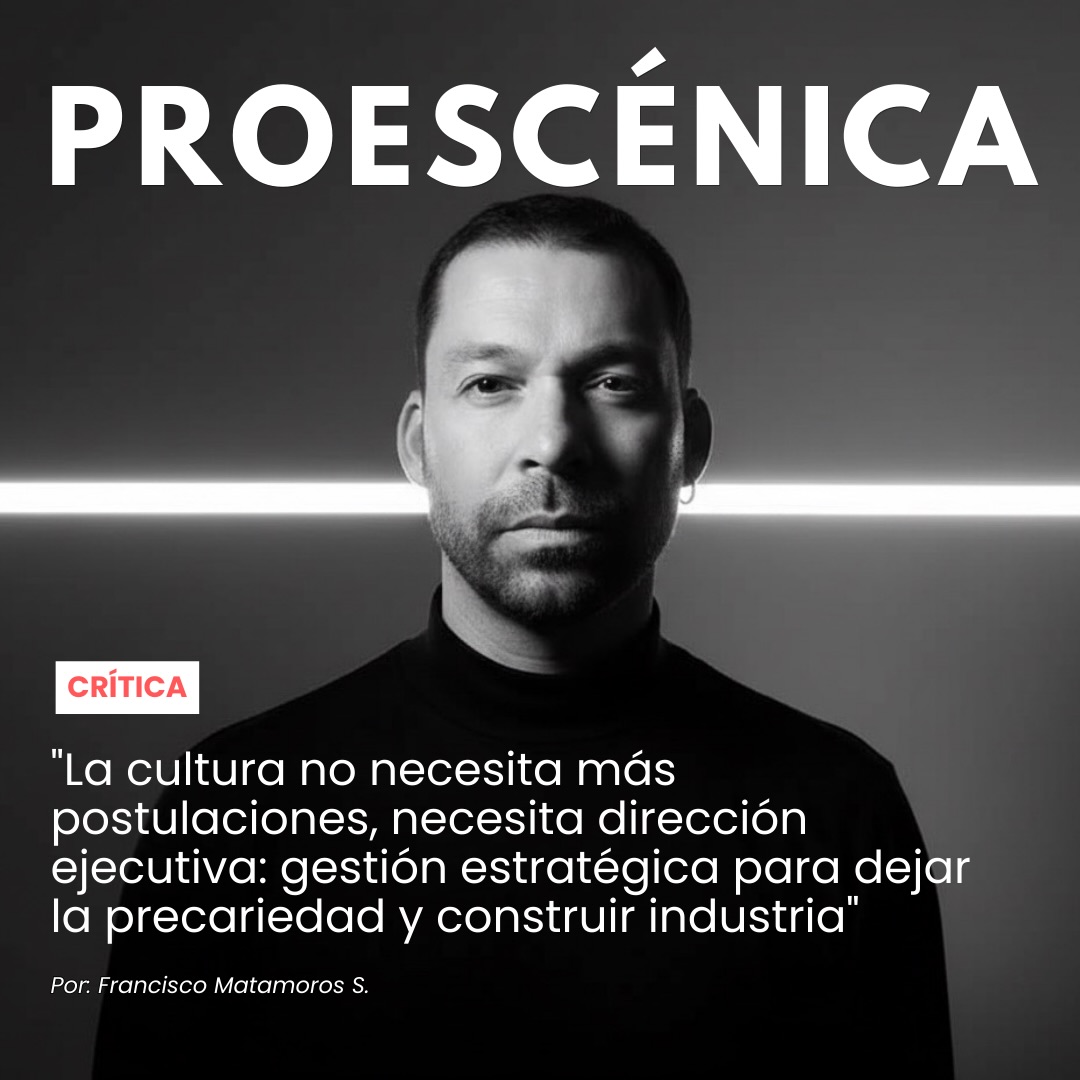 ¿Y si el problema no es la falta de recursos, sino la falta de estrategia?
La gestión cultural ya no puede depender únicamente de fondos. Necesita visión empresarial, liderazgo ejecutivo y modelos sostenibles que permitan crecer sin perder el propósito artístico.
Después de meses mirando el ecosistema desde otra vereda, confirmo algo incómodo: parte del sistema ya quedó atrás. Es momento de evolucionar.
La cultura es vocación, pero también industria.
Revisa la reflexión completa en 👉 www.proescenica.cl