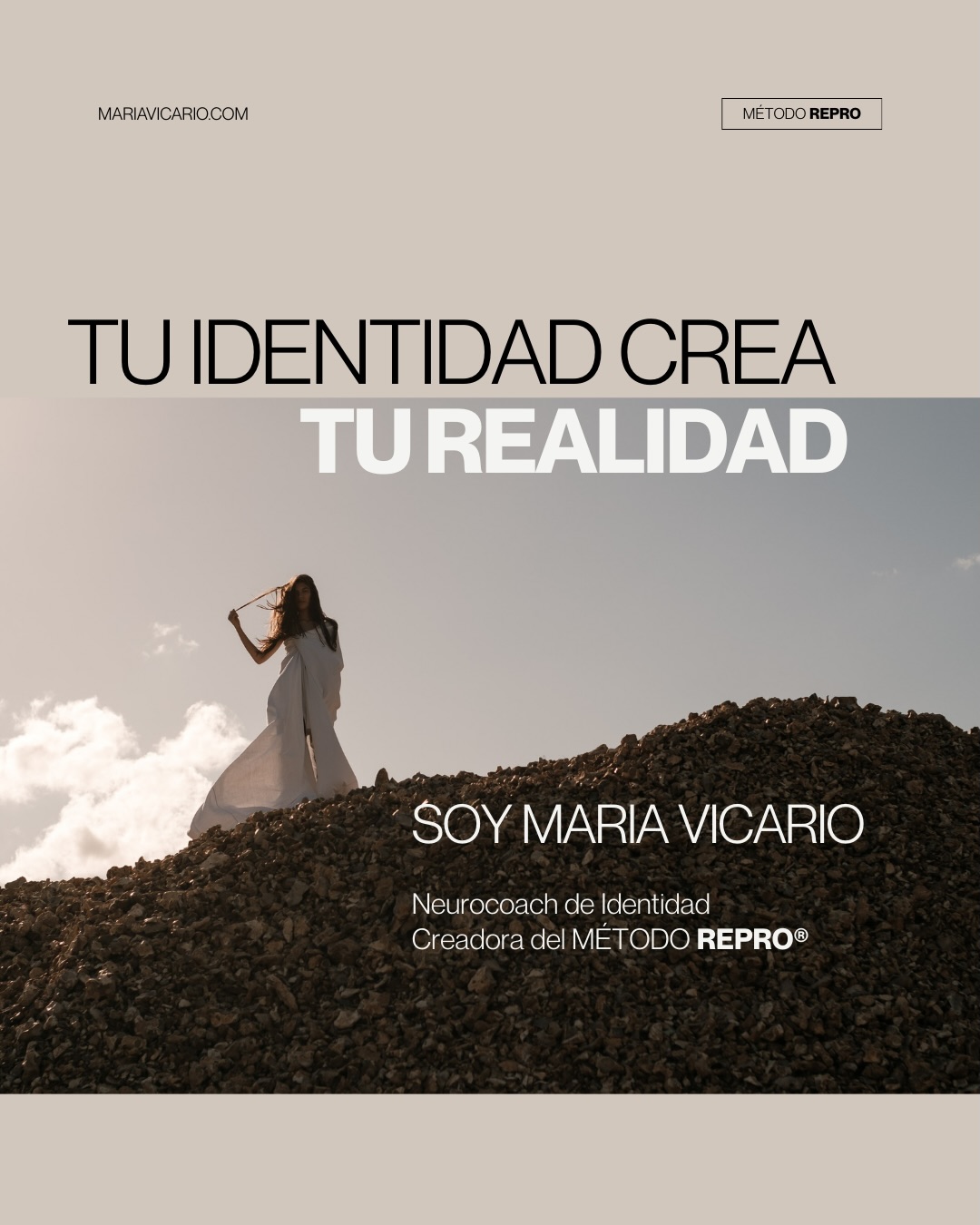 Te guío a crear una nueva REALIDAD desde la IDENTIDAD como el resultado de asociaciones neurobiológicas que determinan cómo sentís, reaccionás y decidís.
Es decir: quién estás siendo y quién tenés que ser para vivir la vida que merecés.
Reconfiguramos la química interna para que tu transformación sea inevitable.
Y lo hacemos con Amor, Poder y Consciencia.
María Vicario
Neurocoach de Identidad
Creadora de MÉTODO REPRO®️