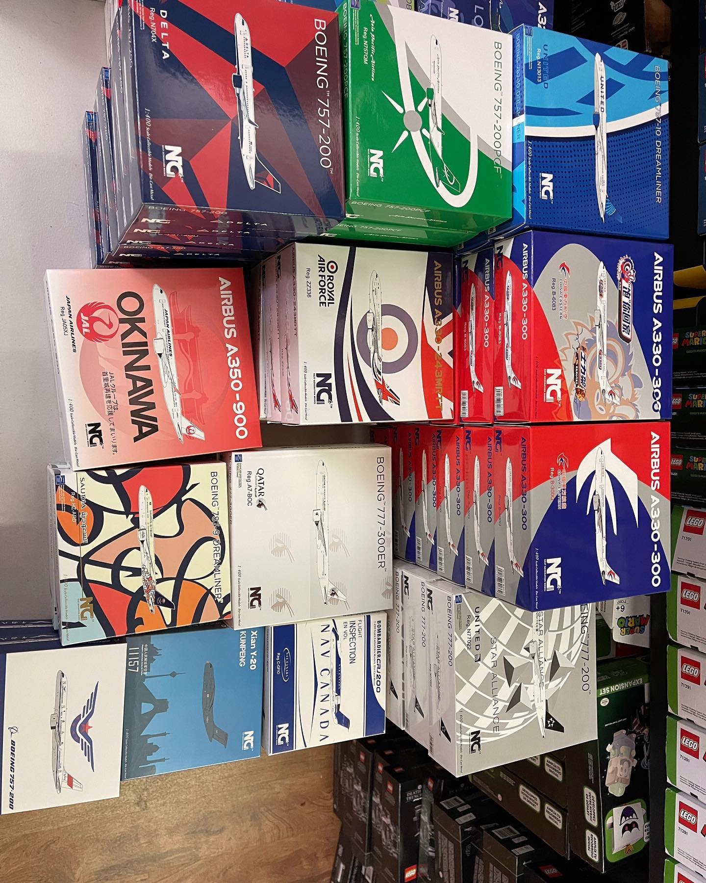 Newest selection of NG releases in the store today, definitely some must haves in this months releases for sure. Come down to the shop!! #ngmodels #diecastairplane #diecastairliner #airline #tacoma #seattle #airlinecollectibles #universityplacewa #lakewoodwa #boeing #airbus