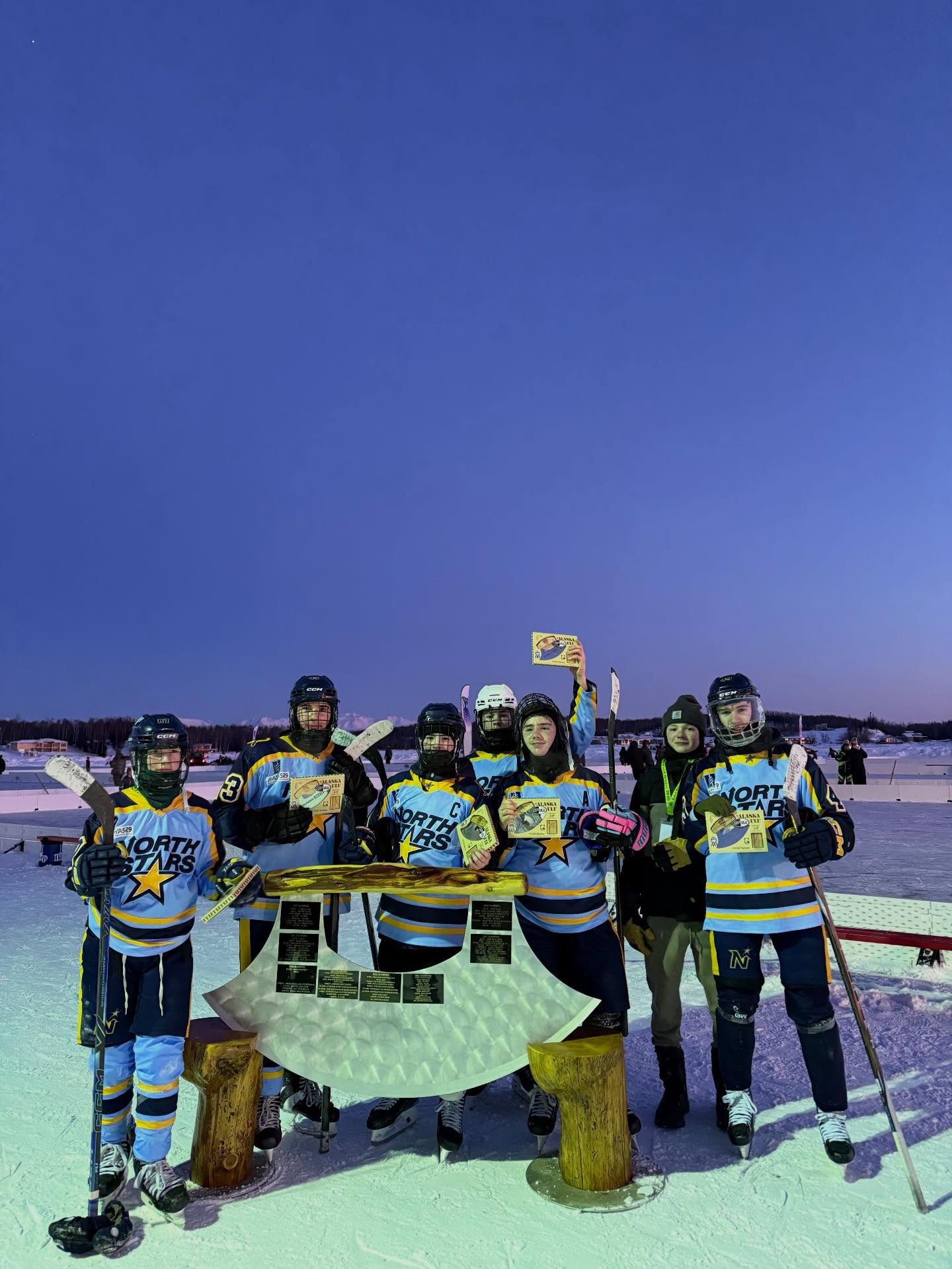 2026 Last Frontier Pond Hockey Classic Youth Division Champions🥇
Thank you for a great day! @scottygomezfoundation @lastfrontierpondhockey