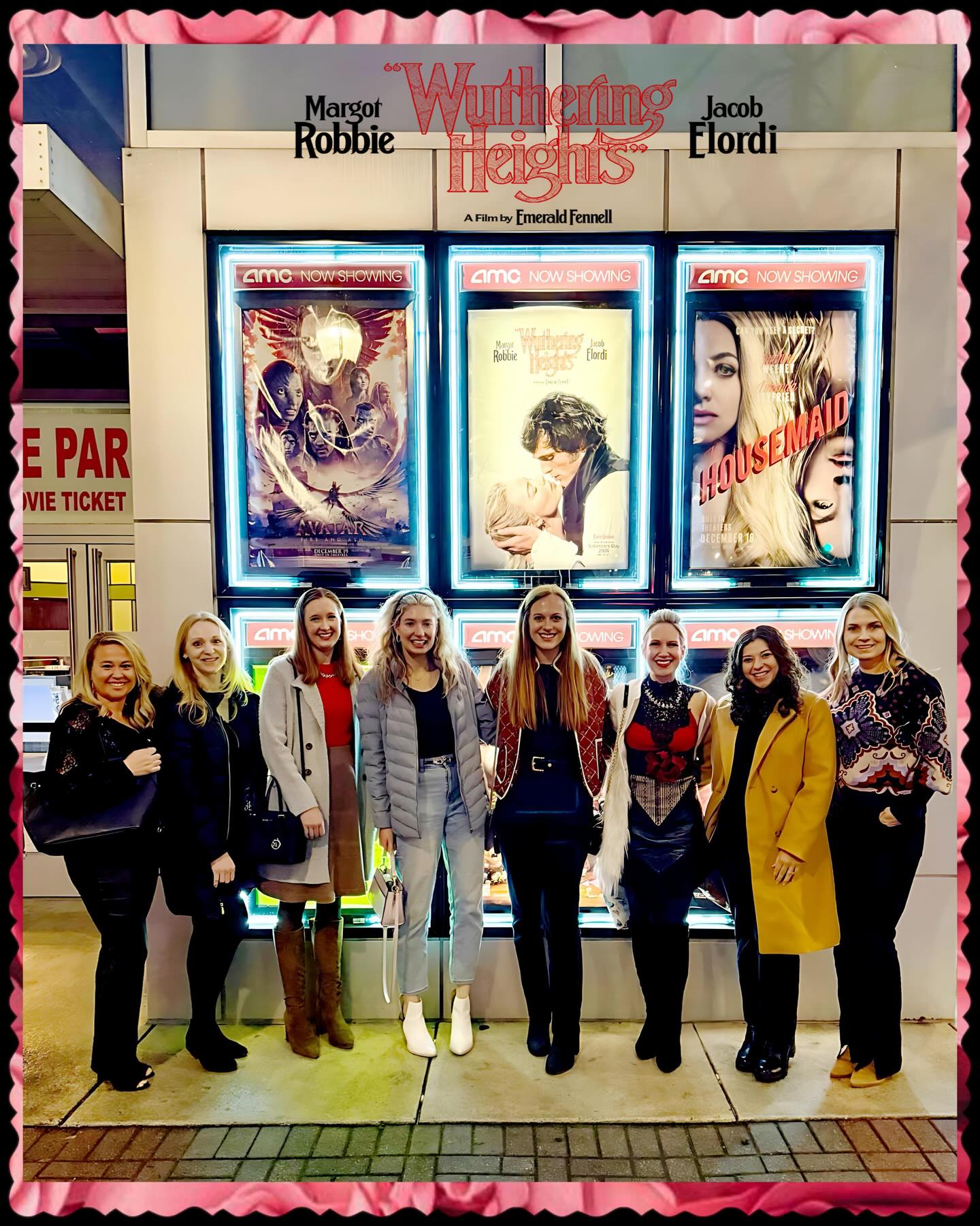 Galentine’s on the moors 🌹
In partnership with Book & Cover, we attended a private screening of Wuthering Heights at AMC — and what a weekend it was. The film has already grossed $89 million worldwide, making it one of the biggest romantic drama openings in recent years.
Nothing better than books, film, and a theatre full of fabulous ladies. 🎞️🍿💋 #ttmagency