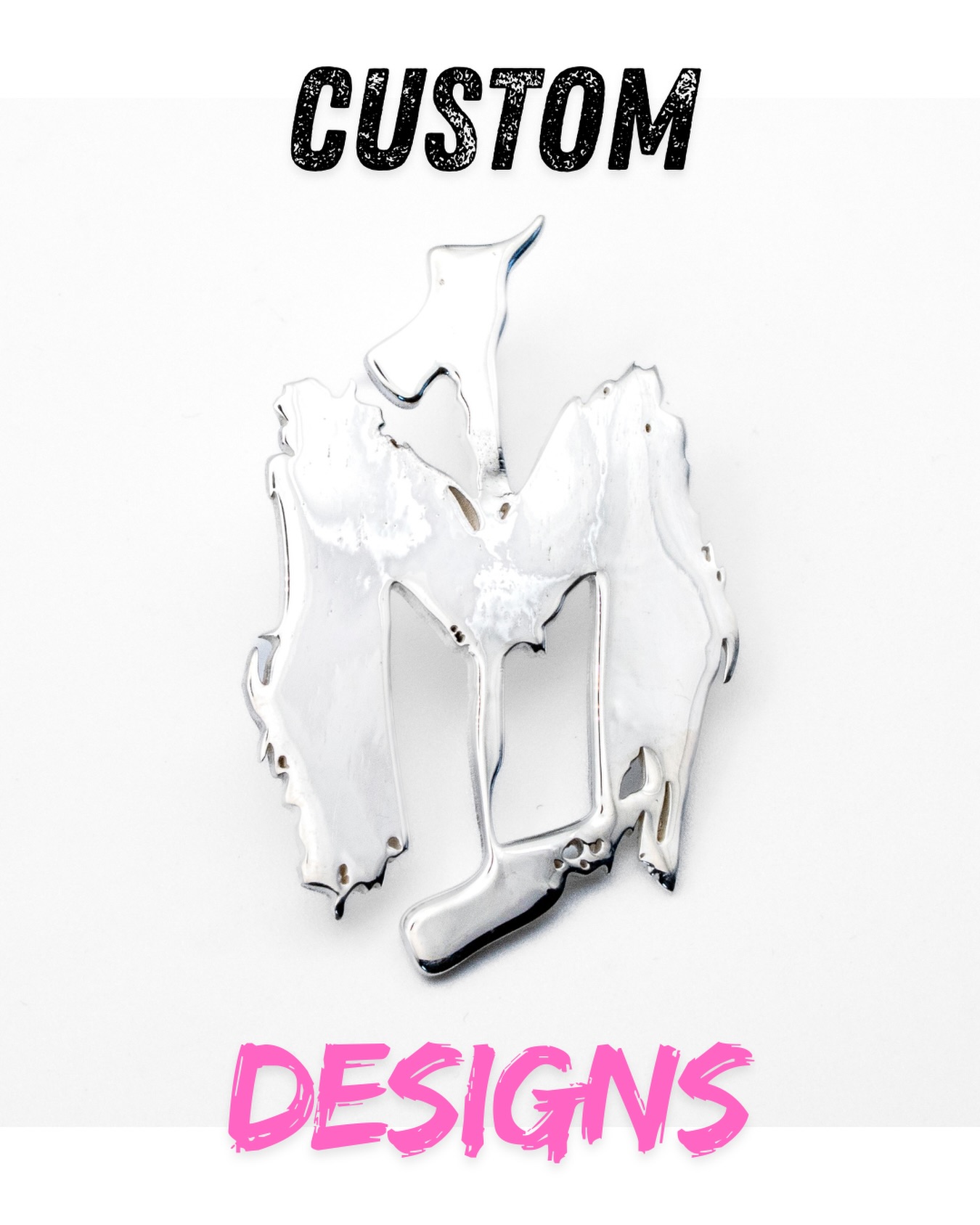 Custom Designs Available!
We recently had the pleasure of finishing this custom sterling silver pendant for @menaceandmayhementertainment & it turned out great! If you have a design in mind, we’d love to hear from you. Check out our website, or send us a DM for info 😃