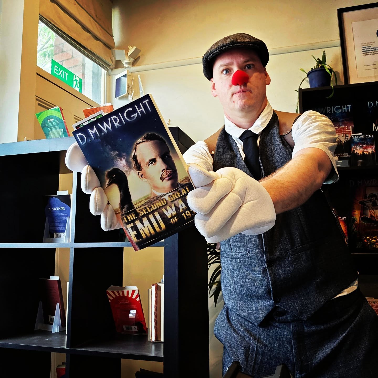 "THE SECOND GREAT EMU WAR OF 1932" by Australian Author D. M. Wright.
DMWproductionsAus.com (Best viewed on desktop version)
TIME IS TICKING...
After the collapse of the First Emu War, the bird population in the Campion district is only increasing.
Time is nearly up for the Federal Government to show its strength as Western Australia draws ever closer to is secession referendum.
Desperate for the soldiers to return to the battlefield, the farmers turn to the Opposition, which only escalates the political turmoil for the Minister for Defence.
With all but the farmers wanting their failure - and their own families wanting them home - the soldiers must also play the political game to see the war through to its completion.
WARS ARE FOUGHT AS MUCH IN PARLIAMENT AS THEY ARE ON THE BATTLEFIELD. D. M. WRIGHT MASTERFULLY CAPTURES THE FULL SPAN OF THE EMU WAR WITH DEPTH, SUSPENSE AND HEART.
Amazon.com/author/dmwright
DMWproductionsAus.com (Best viewed on desktop version)
#booktube #books #bookstagram #booksformen #clown