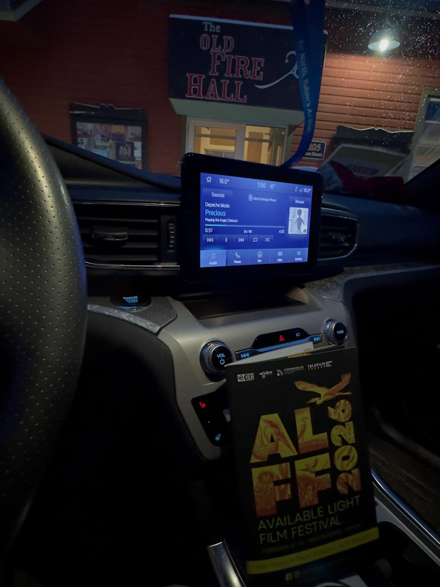 I’m your AlFF 2026 driver this evening. Where do you need to go? Yukon Arts Centre, Yukon Theatre, the Old Fire Hall or the Sternwheeler Hotel? #alf2026 #volunteer #availablelightfilmfestival