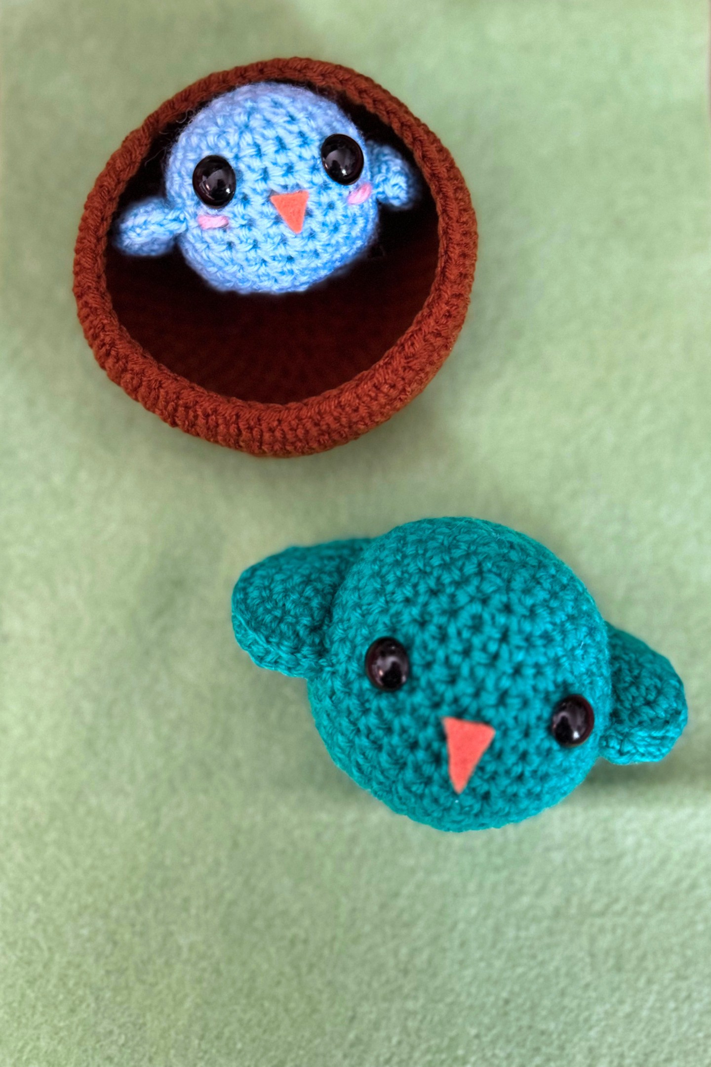 I'm working on a goal to make every pattern in one of my crochet books and decided to start with the crochet book "Teeny Tiny Crochet: 35 adorably small projects" by Catherine Hirst.
The first pattern I have worked on is the first pattern in the book, Mama and Baby Bird.
Keep an eye out for a blog post about the process!
*
*
*
*
*
#womanownedbusiness #shopsmallbusiness #giftforher #handmadegifts #crochetgift #handmade #pink