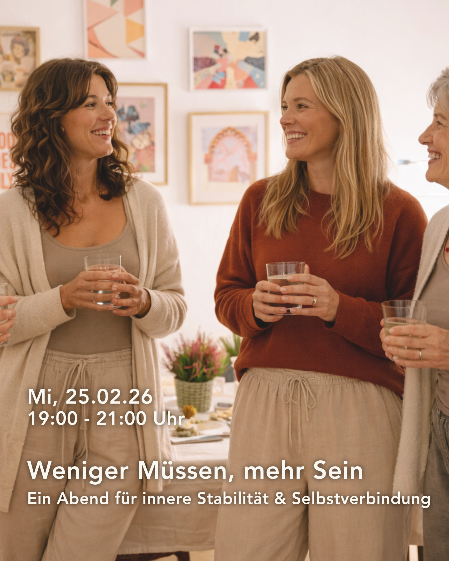 Viele Frauen tragen im Alltag große Verantwortung und verlieren dabei den Kontakt zu sich selbst.
Dieser präventive Abend mit Alicia Mallek schafft Raum für innere Stabilität, bewusste Selbstverbindung und sanfte Entlastung.
Mit verständlichen Impulsen zu Stress & Nervensystem, achtsamen Übungen und ohne Leistungsdruck.
✨ Für Mütter und Frauen, die viel tragen und sich selbst wieder spüren möchten.
📅 25.02.26 / 19 - 21 Uhr
💶 49 € inkl. Getränke & Snacks
👩🏫 Alicia Mallek
Anmeldung: www.soro-projekt.de/kurse (Link in Bio)
#soroprojekt #wenigermüssenmehrsein #achtsamkeit #selbstverbindung #prävention #nervensystem #mamasein #frauenraum #innerebalance #sorowiesloch