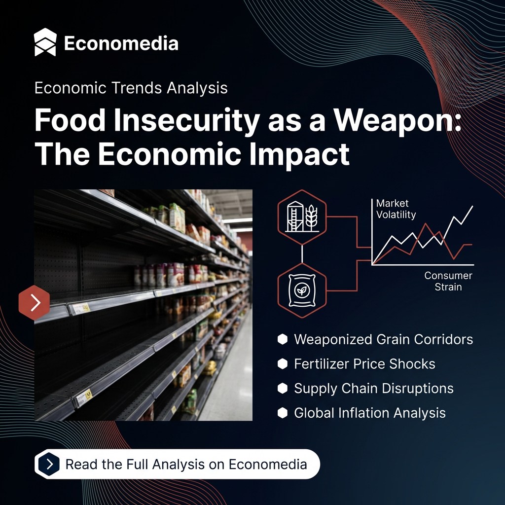 When grain corridors become battlegrounds and fertiliser prices soar, hunger becomes a weapon. The economic ripple effects are devastating.
What's your take on food security in conflict zones? 💬
#FoodSecurity #Economics #GlobalTrade #FoodAsWeapon #GeopoliticalEconomics