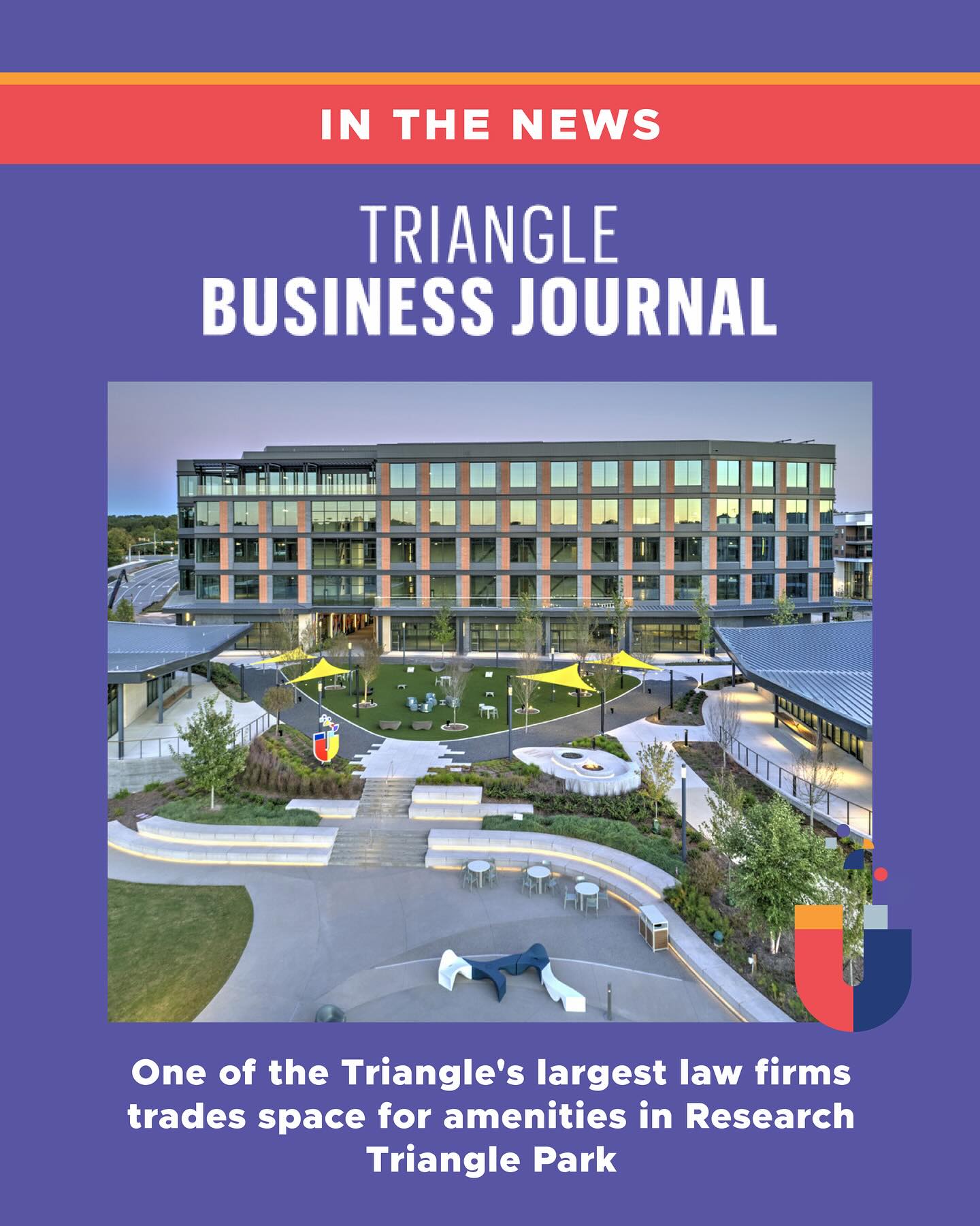 @klgatesllp will be joining the Horseshoe community this year with a fourth floor office space! Thanks to @trianglebizjrnl for sharing the news. Link in profile to read more 🔗