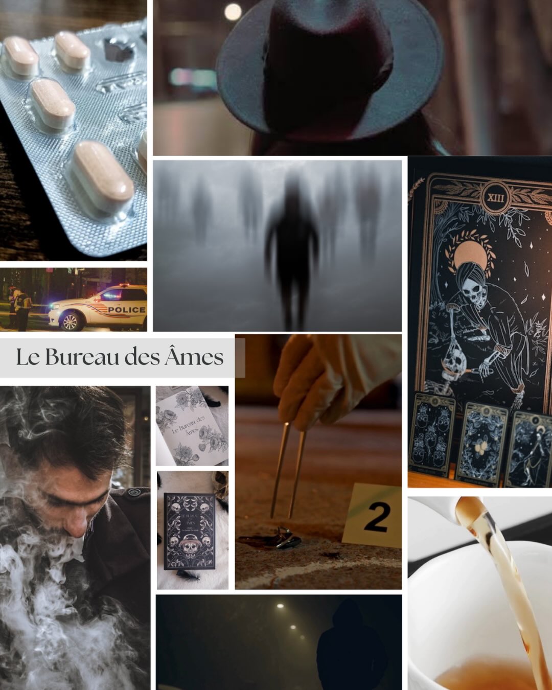 Moodboard 🥀
Saurez-vous démasquer le Foudroyeur de Paris avant que la Mort vous fauche ?
‘’Le Bureau des Âmes - Livre I: la dame en noir’’ en librairie chez les @editions_octoquill
Mots-clés : thriller fantastique - moodboard - roman - saga française - autrice française - SFFF - fantasy - paranormal - vie après la mort - enquête policière - grande faucheuse
Hashtag: #bookstagramfr #livresque #sfff #autricefrançaise #fantasyfrancaise