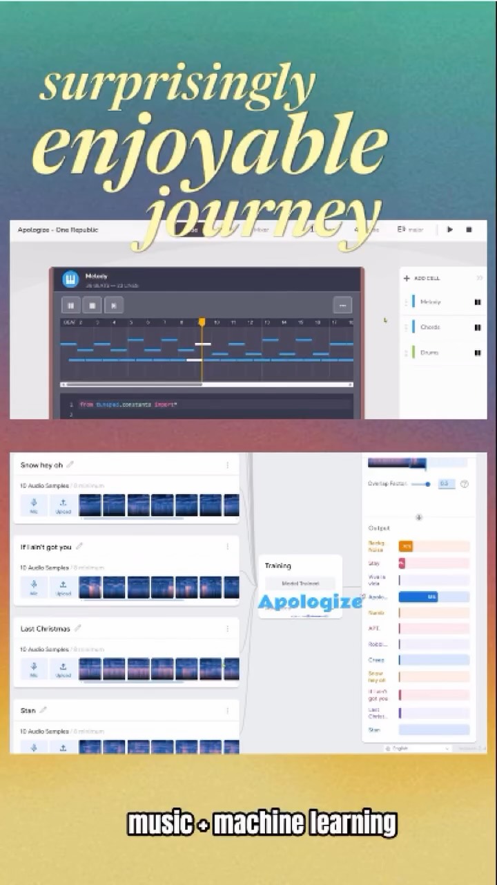 Today we tried something different, music + machine learning.
Instead of using an AI tool online, we trained our own model to recognize songs we’ve coded in the past. The results were genuinely good, and the whole process was surprisingly enjoyable.
What surprised me most: looking back and realizing how many songs we’ve actually coded over the past year. It’s been a fun journey—and today felt like a new chapter.
今日我哋試咗啲唔同嘅嘢:將音樂同機器學習(AI)結合。
我哋唔係用網上現成嘅 AI 工具,而係嘗試自己訓練一個模型,去辨認我哋過去用程式寫過嘅歌曲。效果相當唔錯,成個過程亦好投入、好好玩。
最令我意外嘅係:回頭一數,先發現原來過去一年我哋已經寫咗咁多首歌。一路走嚟真係幾有趣。
#harukiroboticslab #beatcode #musicCoding