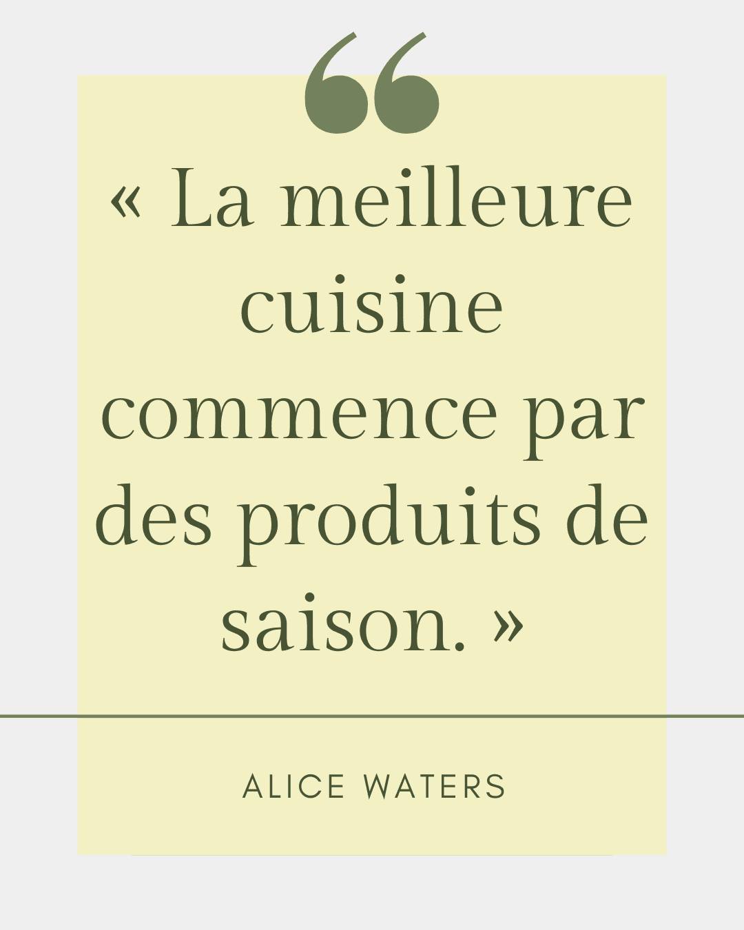 « La meilleure cuisine
commence par des produits de saison. »
Alice Waters rappelle l’évidence : la saisonnalité est la base d’une assiette réussie. 🌾
Des légumes racines en hiver, des herbes fraîches au printemps… suivre le rythme de la nature transforme chaque plat.
Simple, savoureux et en accord avec le vivant.
#mangerdemaison #produitsdesaison #cuisinedesaison #foodmedia #gastronomie