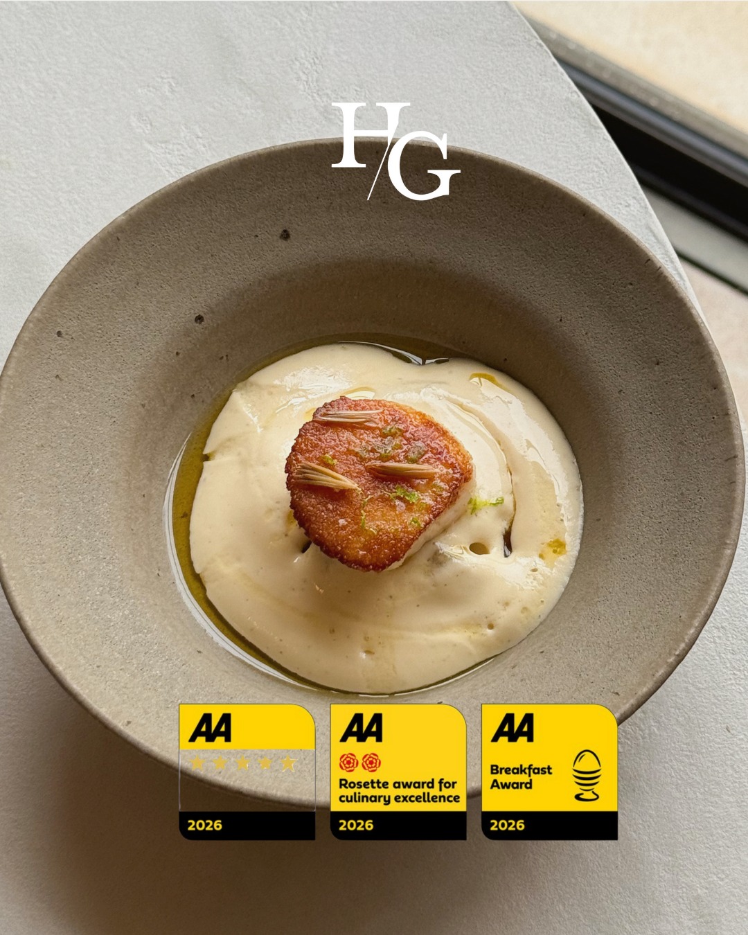 We’re thrilled to share that we’ve been awarded two rosettes, five stars and a breakfast award from @aa_hospitality.
We’re incredibly honoured to receive three awards and it’s all down to the amazing work of our kitchen and front of house teams.
If you’ve not yet visited us on Broadway, please do come and visit us at Moda or enjoy a stay with us. We’re so excited to welcome you!