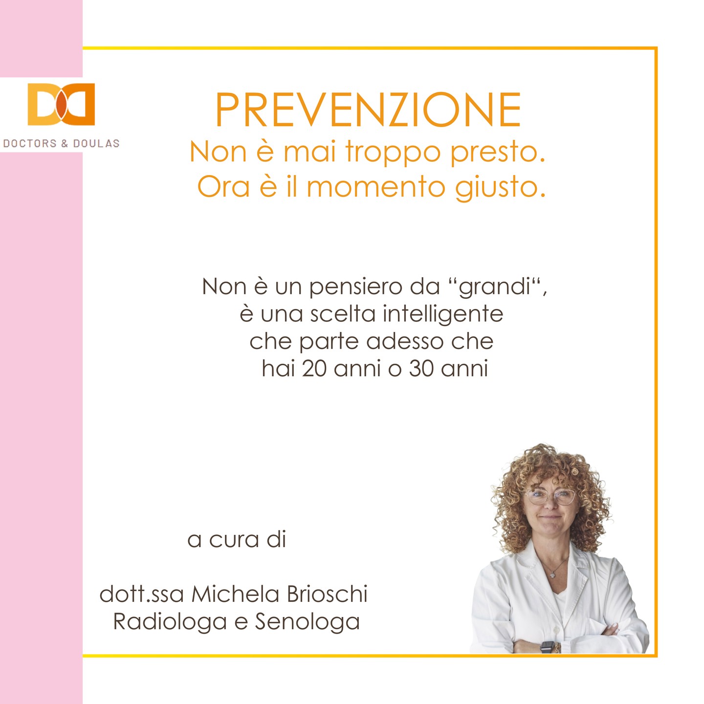 La prevenzione non è “una cosa da grandi”.
È una scelta intelligente che fai oggi, per proteggere la donna che sarai domani. 💗
A 20 o 30 anni ti senti invincibile.
Ma è proprio adesso che costruisci le basi della tua salute futura.
Molte condizioni iniziano in silenzio, molto prima dei sintomi.
E prendersi cura di sé non significa avere paura.
Significa avere consapevolezza.
✨ Muoviti ogni giorno.
✨ Dormi bene.
✨ Nutriti davvero.
✨ Fai controlli periodici.
✨ Proteggi anche la tua salute mentale.
La prevenzione non è una rinuncia.
È un atto di forza.
Salva questo post per ricordarti che il momento giusto è adesso.
#prevenzione #salutefemminile #ginecologia #benesserefemminile #visitaginecologica #salutedelledonne #controlliginecologici #prevenzioneoncologica
#medicinapreventiva #donneconsapevoli #stiledivitasano #salutementale #curaDisé #educazionesanitaria #giovanedonna