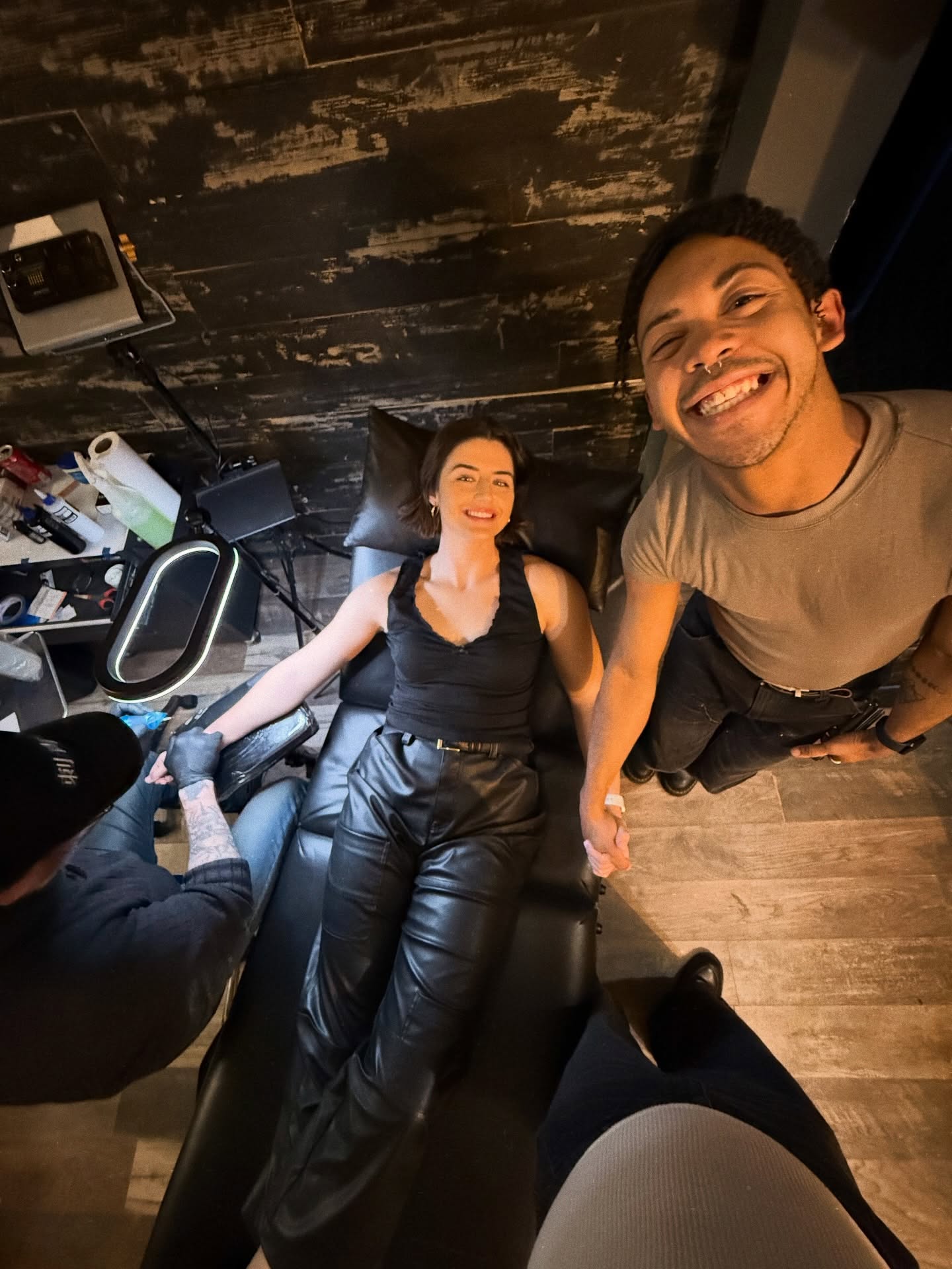 First parts of Feb ft. baby’s first tattoo🌛💗🤭 #dumpy #nycpersonaltrainer #nycactor