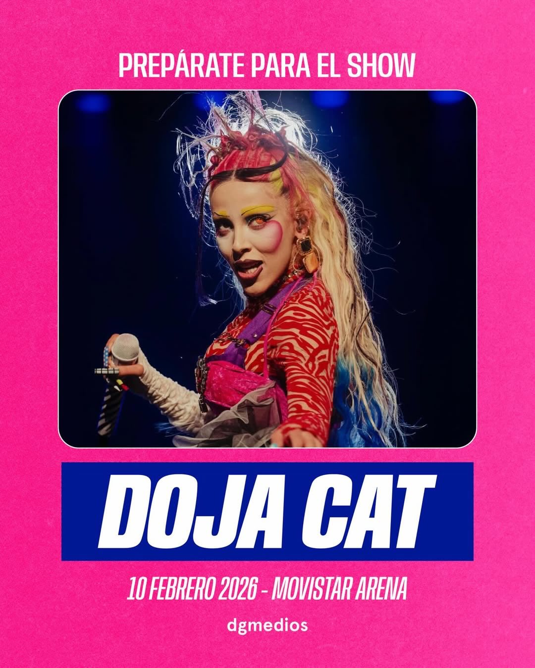 Horarios e información importante para el show de @dojacat en Chile 🇨🇱
Últimos tickets disponibles en puntoticket
Produce: @dgmedios