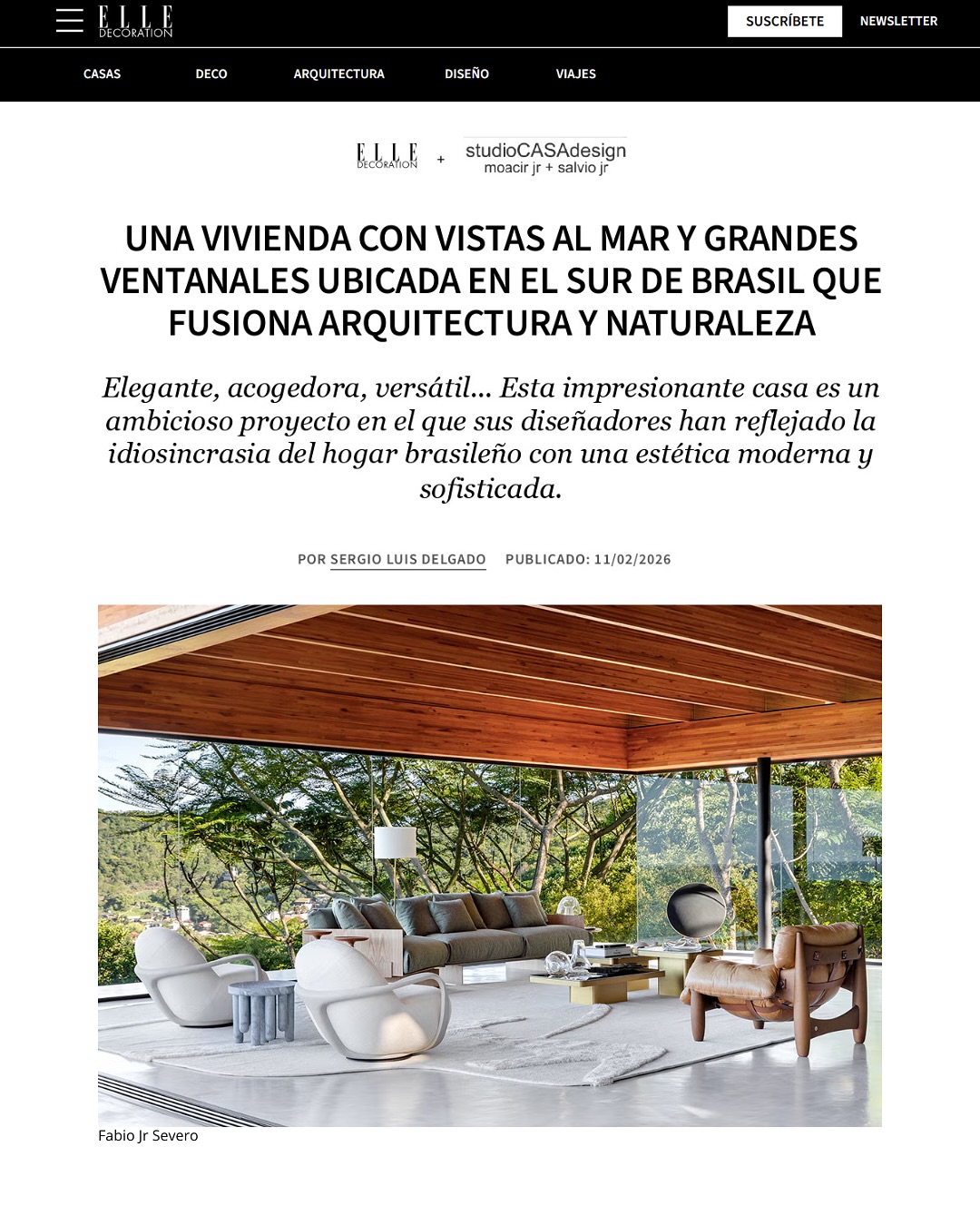 O Studio CASAdesign liderou a seleção dos oito premiados do “Prêmio Reconhecimento” do “Design Club 2025”.
O resultado abriu portas para um novo patamar de visibilidade: a publicação de seu projeto na ELLE Decor Espanha 🇪🇸, referência mundial em design.
Um destaque na edição internacional que celebra o talento brasileiro e fortalece o papel do CasaHall na promoção de profissionais que constroem o futuro do design.