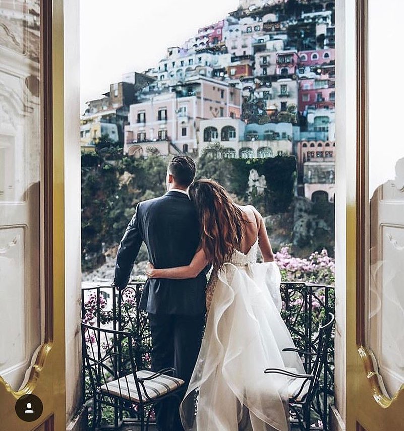 Married with a view. 💙 via @kwhbridal @aplphotography