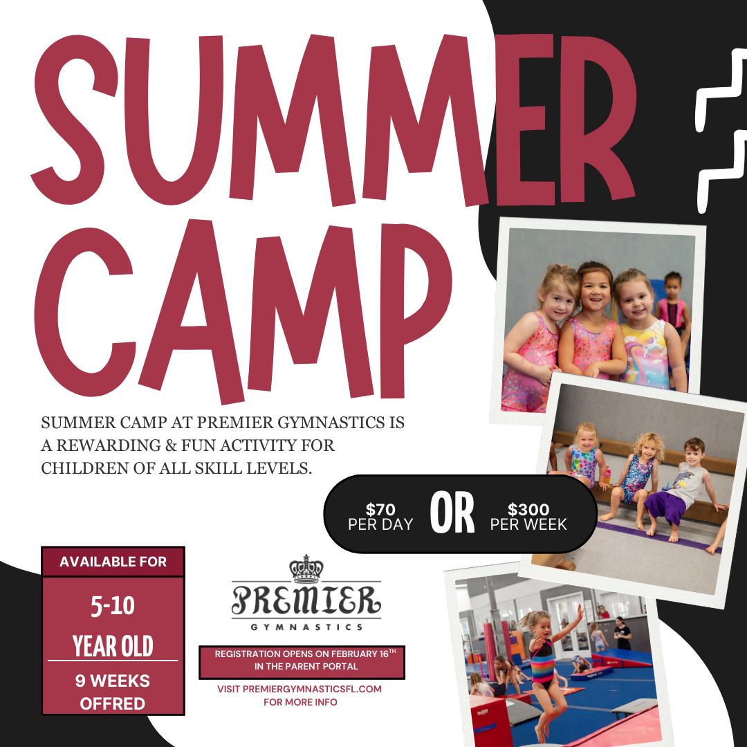 ☀️🎉 SUMMER CAMP REGISTRATION OPENS FEBRUARY 16TH! 🎉☀️
Get ready for the BEST. SUMMER. EVER. 🌈 Registration opens February 16th in the Parent Portal — and spots fill FAST!
💲 Camp Pricing:
• $70 per day
• $300 per week
🌟 How to Reserve a Spot:
A $50 non-refundable deposit per week, per camper is required to hold your spot.
Deposits go toward your total weekly camp fee.
💳 How Deposits Work:
• Remaining balance is due one week prior to camp
• If the balance is not paid by the due date, the deposit & camp spot are forfeited
• Deposits are non-refundable & non-transferable
🖥 How to Make Payments:
• Online through the Parent Portal
• Or stop by the front office to pay in person
🎉 2026 Camp Themes 🎉
Week 1 – 🏖 Beach Bash
Week 2 – 🏴☠️👑 Pirates & Princesses
Week 3 – ✨ Disney
Week 4 – 🐯 Jungle Safari
Week 5 – 🌟 Glow Week
Week 6 – 🦸♂️ Superhero Week
Week 7 – 🎨 Color Wars
Week 8 – 🏅 Olympic Adventure
Week 9 – 🎉 Best of Camp
Mark your calendars for February 16th and secure your spot for a summer full of fun, friends, and unforgettable memories! ☀️💛
#PremierSummer #SummerCamp2026 #RegisterFeb16 #ParentPortal #BestSummerEver