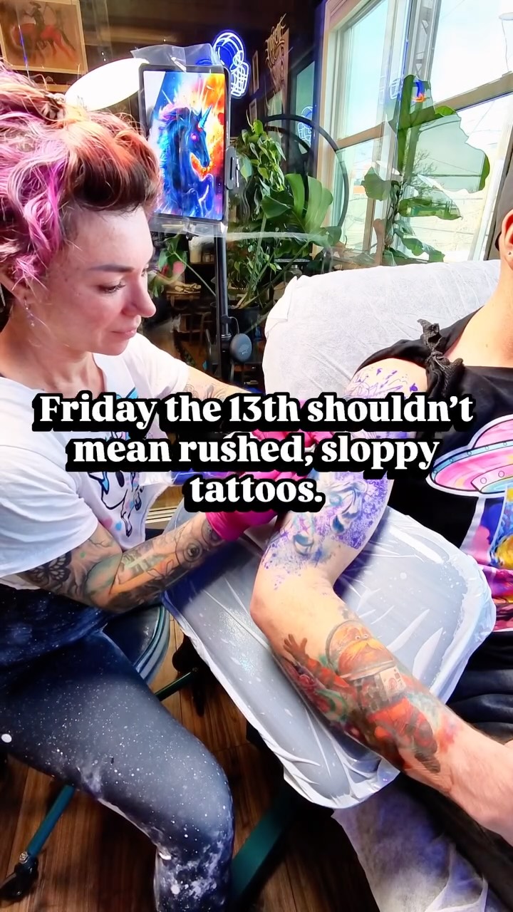 Just some top-shelf collector flash for Friday the 13th x Valentineās Day from a Denver tattoo artist, with limited-time deals but not limited designs. If youāre searching for Friday the 13th tattoos and you put quality over chaos, Iām here for ya.
Book these ahead from the link in my bio for my own work, or come by for walk-in availability all weekend long.
š¤ The Best Clients Ever
#DenverTattooArtist #FridayThe13thTattoo #ValentinesTattoo #DenverTattoos #TattooCollector