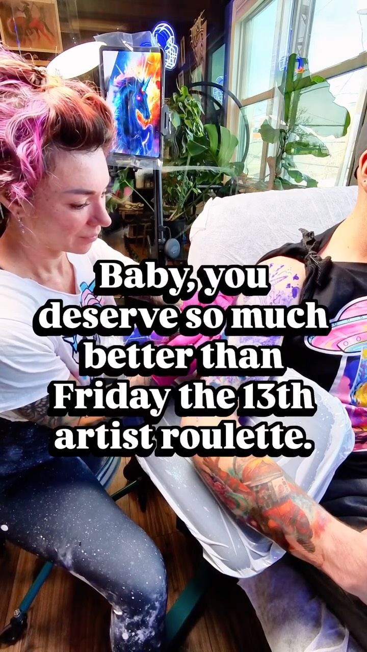 Just some top-shelf collector flash for Friday the 13th x Valentineās Day from a Denver tattoo artist, with limited-time deals but not limited designs. If youāre searching for Friday the 13th tattoos and you put quality over chaos, Iām here for ya.
Book these ahead from the link in my bio for my own work, or come by for walk-in availability all weekend long.
š¤ The Best Clients Ever
#DenverTattooArtist #FridayThe13thTattoo #ValentinesTattoo #DenverTattoos #TattooCollector