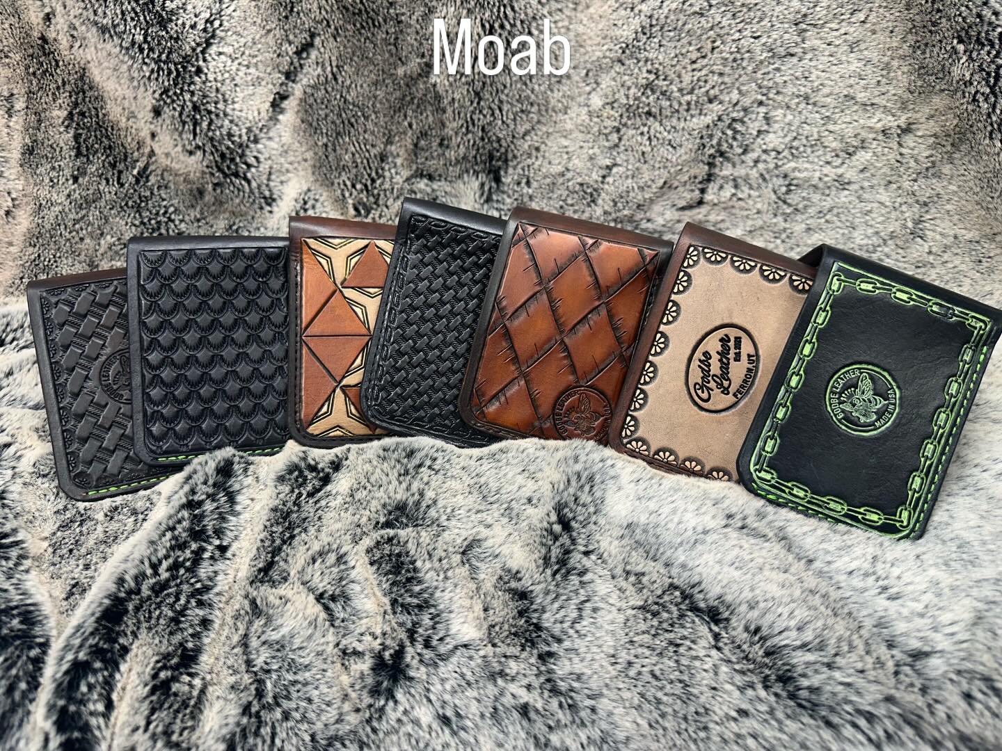Finish photo shit: Moab style bifolds. This batch ranges in price from $125 - $230 depending on artwork.