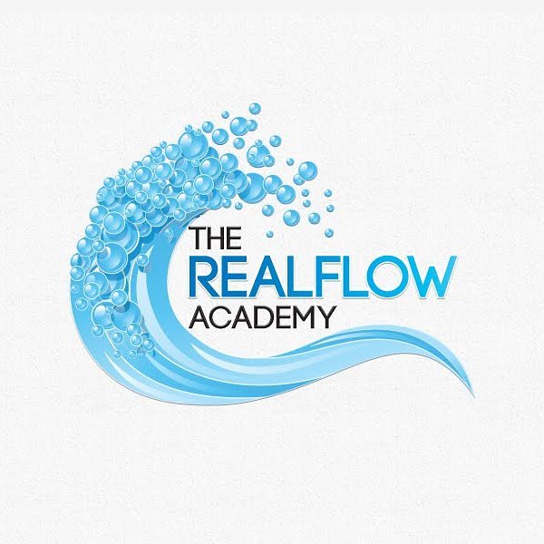 The breaking of a wave cannot explain the whole sea.... The Realflow Academy logo design