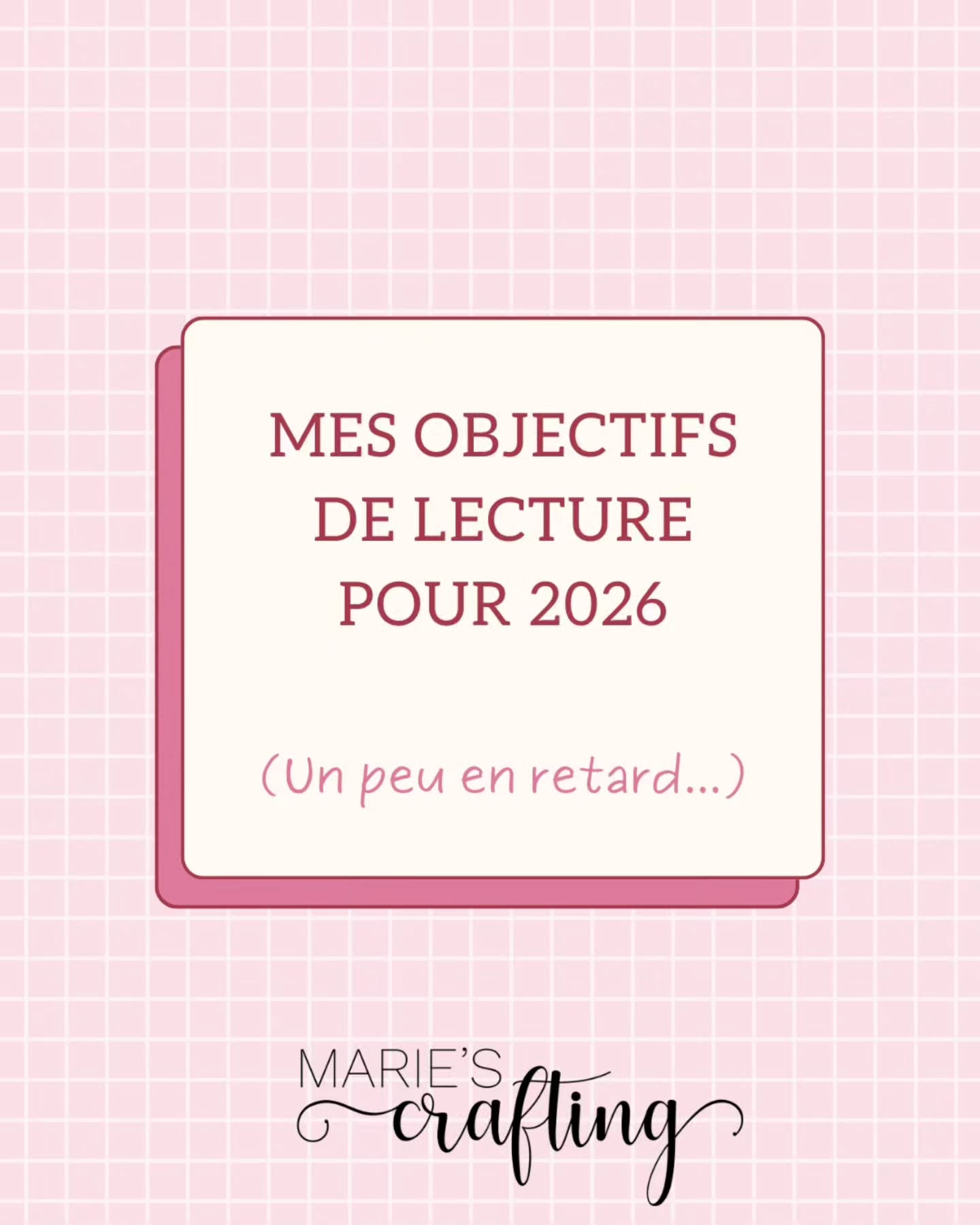 Avec un peu (beaucoup) de retard, je vous présente mes objectifs de lecture pour cette année! J'y crois! ✨️ (même si je mois de janvier n'était pas top niveau lecture...)
Et vous, quels sont vos objectifs de lecture cette année ? 📚