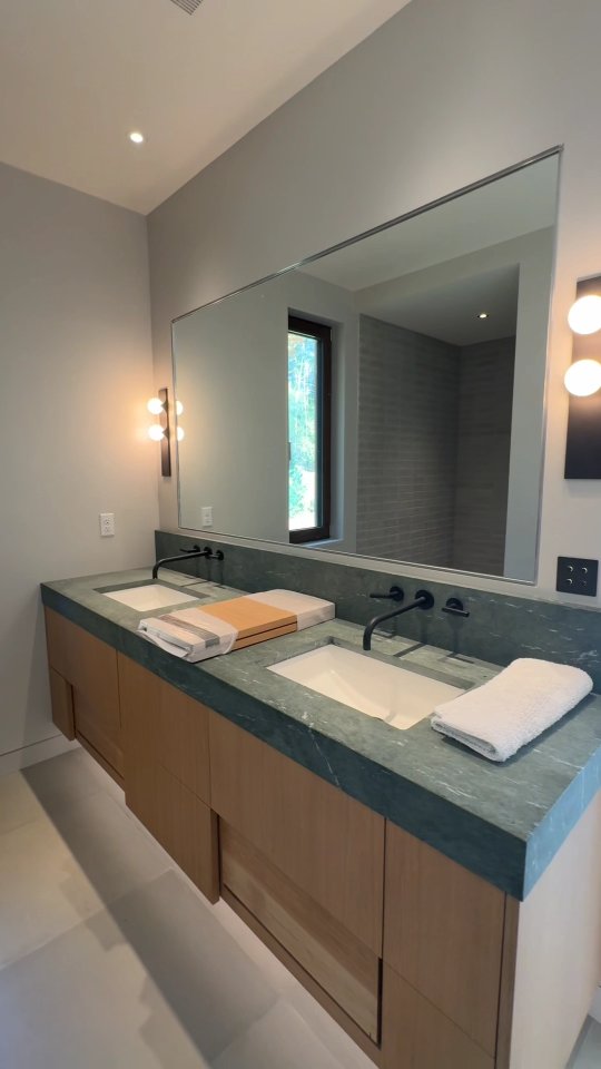 The guest house bathroom came together beautifully, and the unique wallpaper adds a layer of character that makes the space feel personalized. Details like this completely change how a room looks and functions, even in a smaller footprint.
If you’re considering a bathroom update, whether it’s a full remodel or a refresh, we’d love to help bring your ideas to life.
#bathroomremodel #bathroomrenovation #carpentryhighlights #beforeandafter