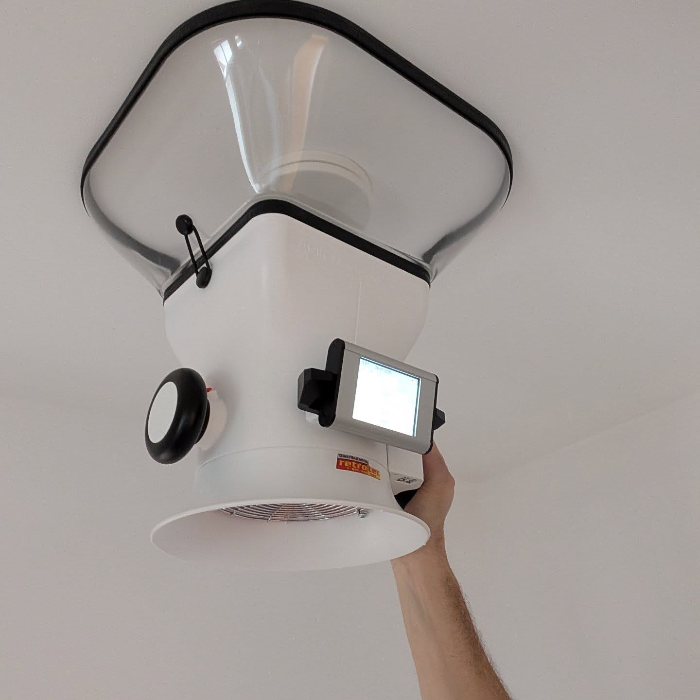 It's been a pleasure using this new powered flow hood from @retrotec (made by ACIN). Check out a recent @greenbuildingadvisor article on this! Very accurate tool for measuring low and medium airflows.
This home has dedicated ventilation ducts as well as 2nd floor heating cooling ducts that require precise flow rates. What's that quote? "To measure is to know"?
#buildingscience #greenbuilding #hvac #highperformancehomes #highperformancebuilding