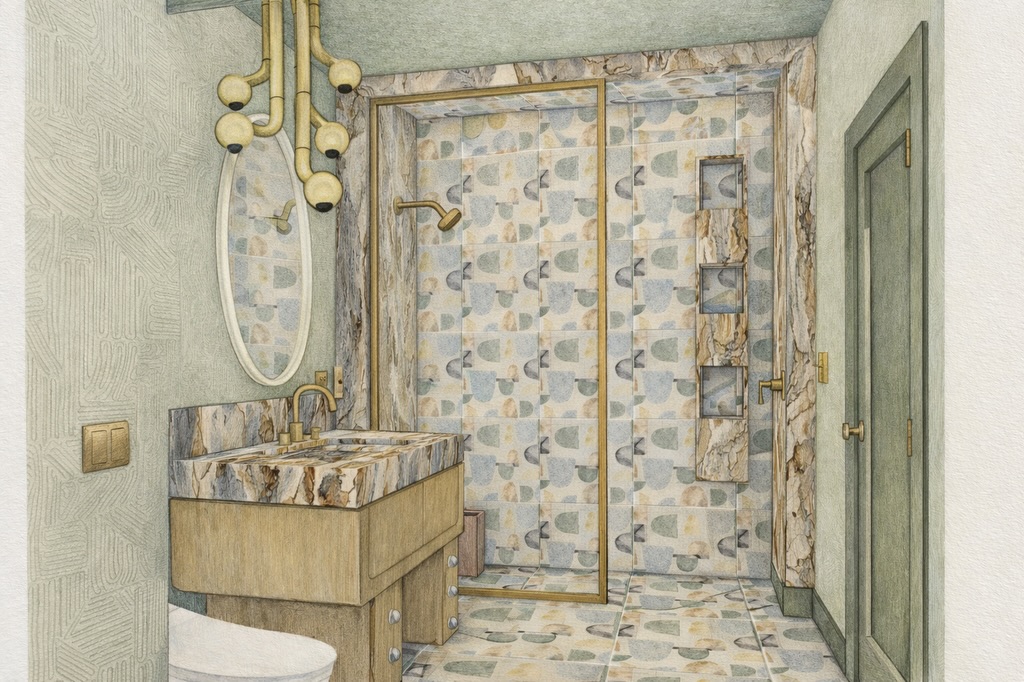 A first look at our sketches for Kips Bay Palm Beach, just featured in @verandamag alongside this year’s designers.
Terra Calma is our take on a serene indoor bathing space - layered stone, handcrafted surfaces, and sculptural moments that feel calm but never flat.
Outside, Patio do Sol shifts the mood. Brighter, more playful, and sun-driven, with a marble mosaic floor and expressive material moments throughout.
We really leaned into this as a chance to explore our version of Palm Beach - while staying rooted in the textures, forms, and layered approach that define our work.
Come experience our spaces February 25th - March 24th, daily 10-4pm.
.
.
.
#kipsbaypalmbeach2026 #designshowhouse #southfloridainteriors #southfloridadesign #palmbeachdesigner