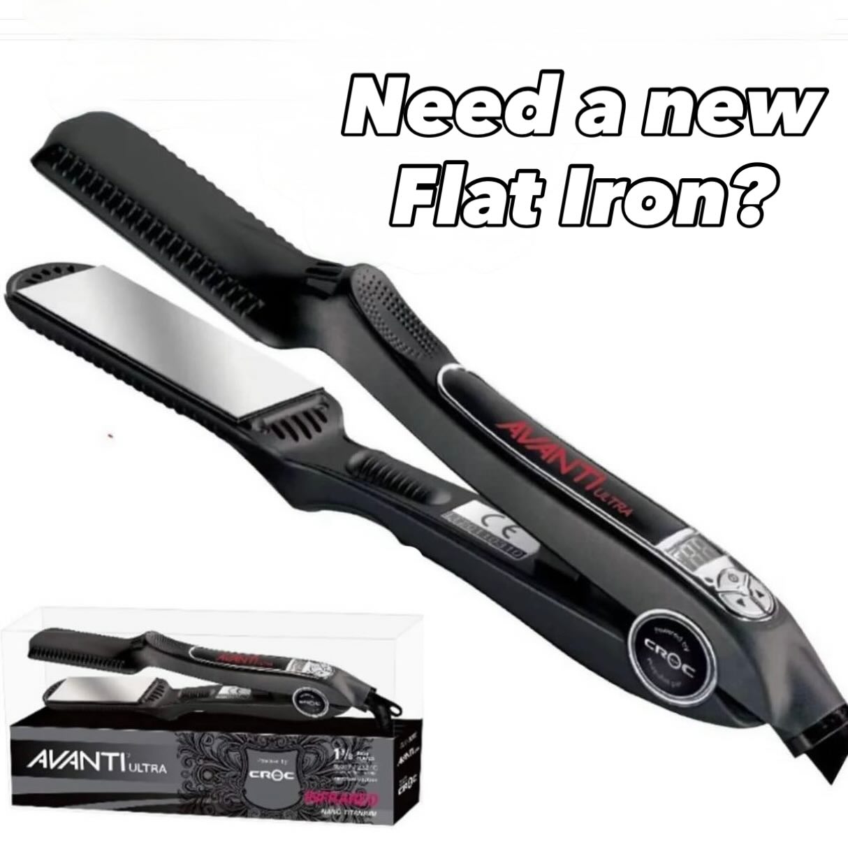 Say goodbye to frizz and hello to shine with the CROC 1 3/8 Infrared Flat Iron. This beauty tool utilizes infrared technology to style your hair while minimizing damage. #CROC #bestflatiron #beautyessentials