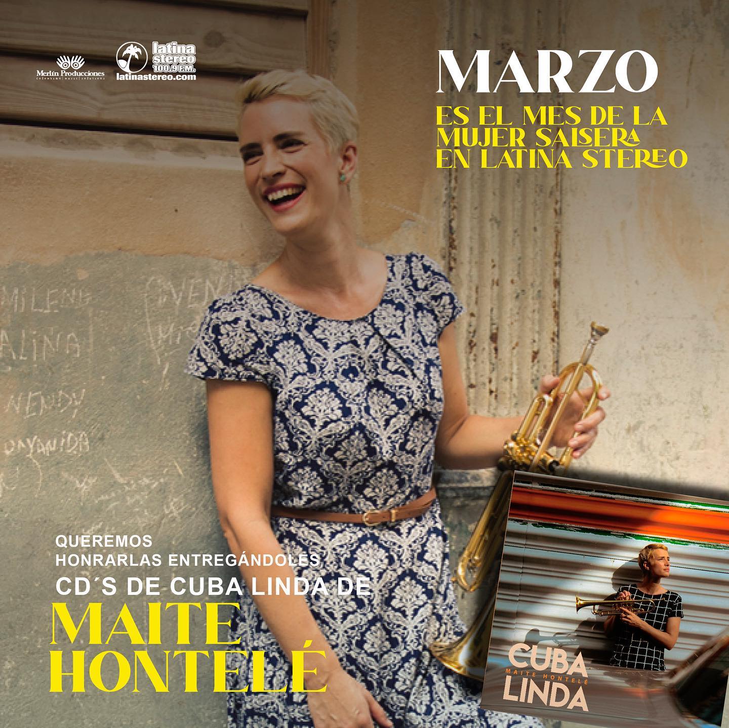 Pendientes de @latinastereo este mes, que están regalando mi último disco Cuba Linda! Aprovechen, aprovechen! Mañana 10am hora Colombia estaré en una entrevista en esta misma emisora. @merlinprodu @latinastereo