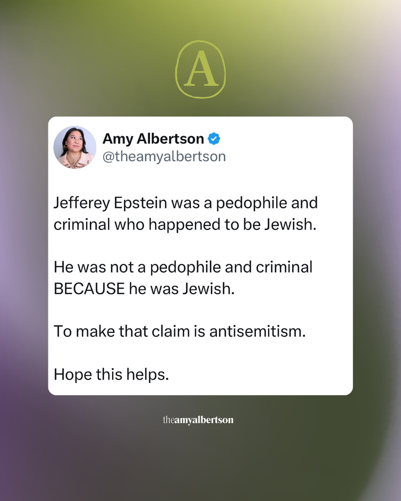 Share with a “friend” who seems to still be confused by this concept.
#antisemitism #endjewhatred