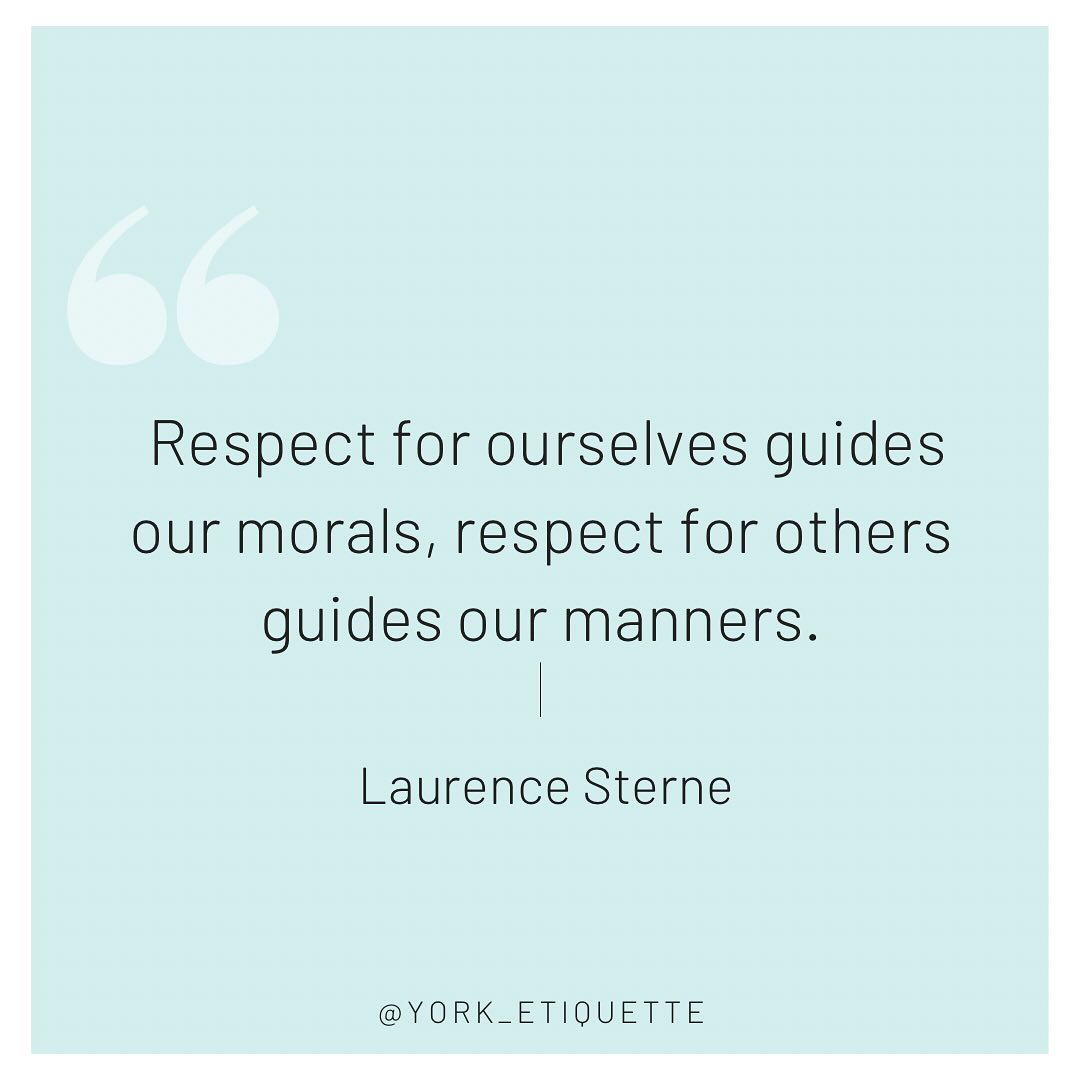 Respect, morals & manners ❣️
•
#respect #morals #manners #mindyourmanners #giverespect #othersfirst #beofservice #socialetiquette #berespectful #followyourmorals #etiquettecoaching #dailyquote #wordstoliveby #instaquote #instaquotesdaily #powerfulquotes #powerfulwords #wordsofwisdom
#etiquette #tablemanners #afternoontea
#diningmanners #diningtips #lifelessons #diningetiquette #tablemanners #etiqueta