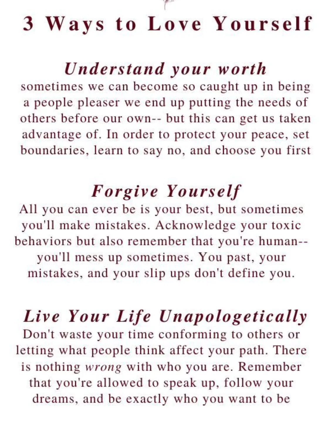 Self-love is about you fostering a healthy relationship with yourself. It's you being mindful of your thoughts, feelings, and your needs. It's you showing your compassion. All while embracing your strengths and your weaknesses. It is you understanding, you are worthy just the way you are.
#walkinfaith #abusesurvivor #abuseawareness #womenempowerment