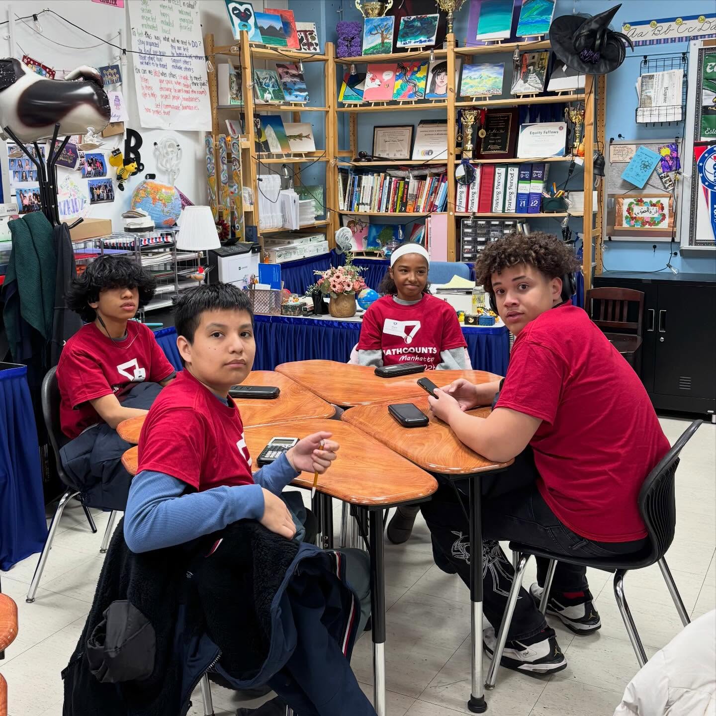 Math Team and Coach Fleming in the house! Good luck at today’s competition with our friends across @nycdistrict3! #dlmsfamilia #nycschools