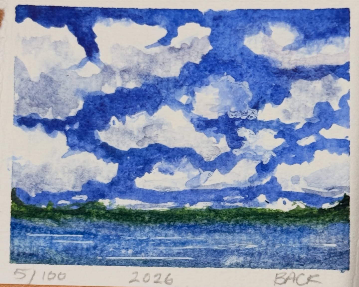Day 4 of the #opusdailychallenge and painting no 5 of @hellolovelypeople_ ‘s 100 Little Paintings - the Prompt today SCALE - scaling down the size of my work surface to 3”x3” is a huge challenge. I highly recommend it.