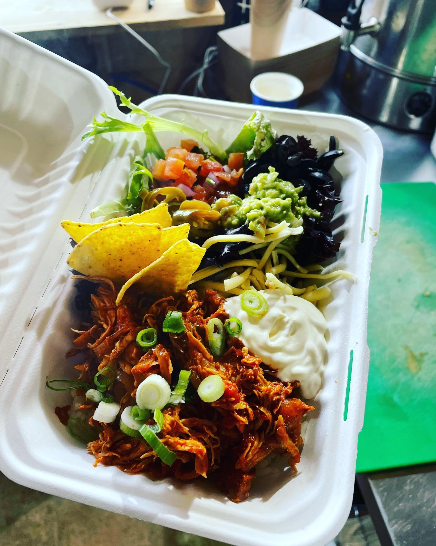 Day 12 of the @exexmasmarket - Have you tried our gluten-free rice bowls? #chickenandchorizo #exeterxmasmarket #ricebowl #glutenfree