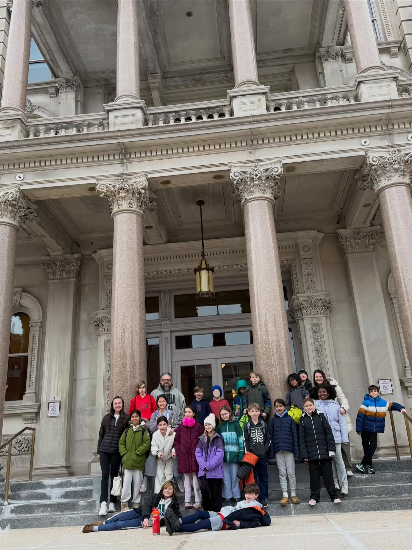 To support their Government Study, the 4th grade spent the day at the New Jersey State House learning about the branches of state government, some NJ history and even engaged in a legislative process exercise. They also explored the State Museum.