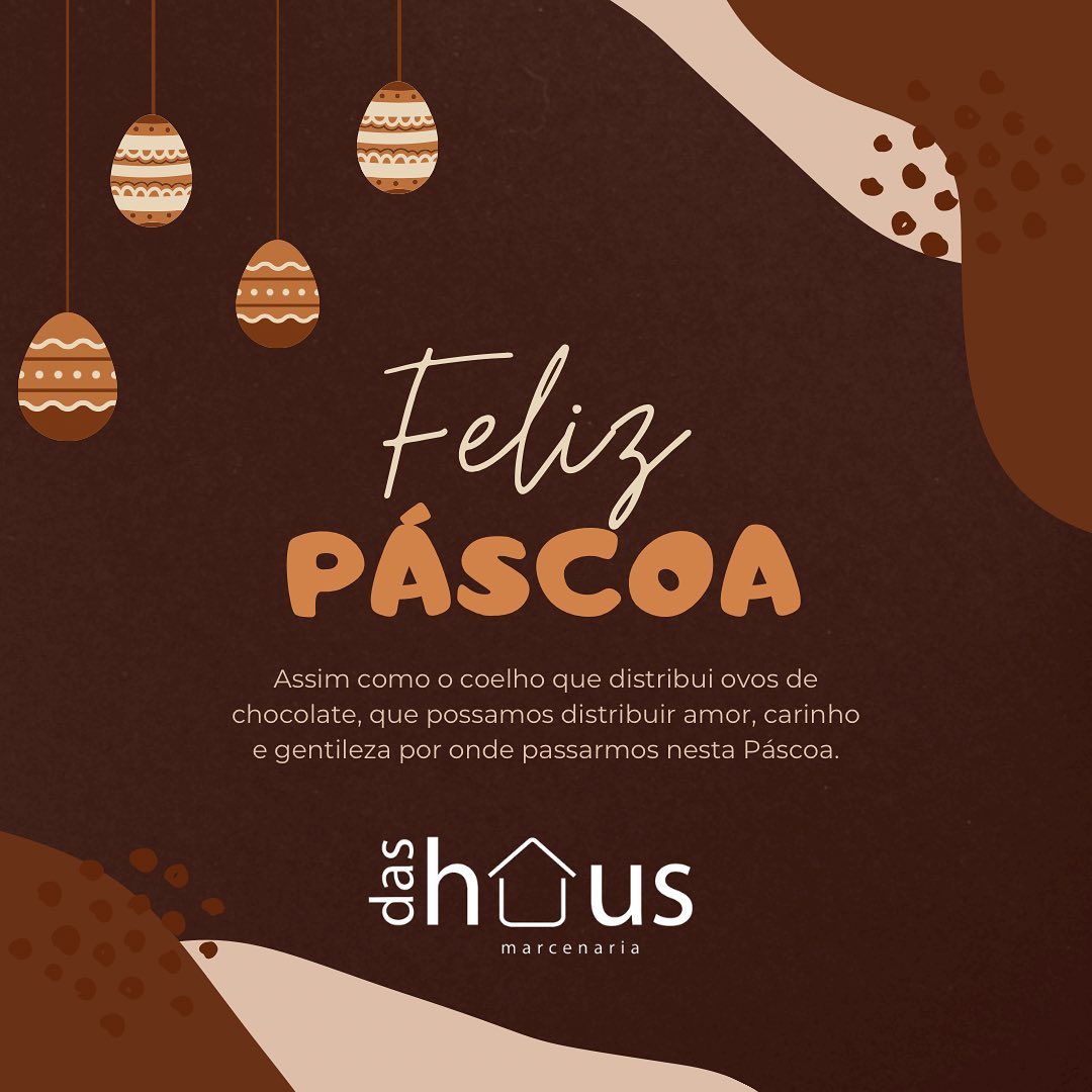 A Páscoa é o momento perfeito para celebrarmos a união familiar, cultivar o amor pelos amigos e praticar a compaixão pela humanidade.
Nós da Das Haus marcenaria, desejamos uma Feliz Páscoa para você e toda sua família! 🤍🐰