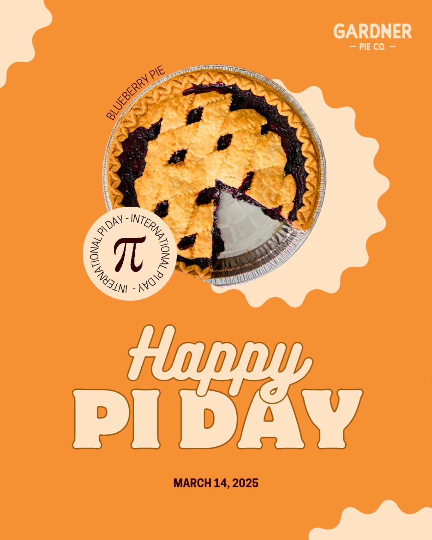 Happy International Pi Day!! 💜🥧 Get a Gardner pie to celebrate! We have an infinite selection of flavors... almost.
#gardnerpie #piday #nationalpieday