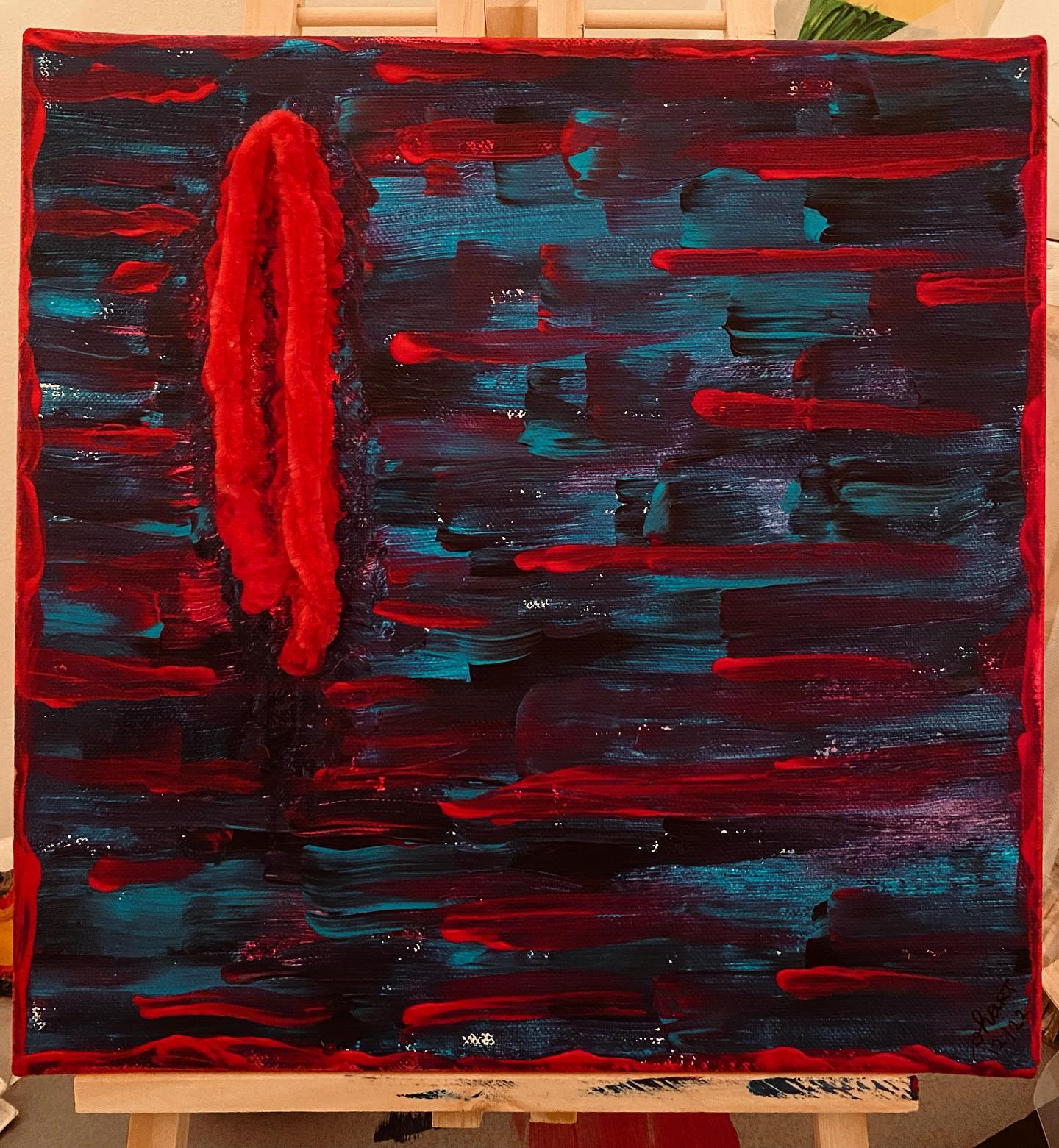 painting |- das ‘durchschnittliche’ leben einer frau --the average life of a woman -| 28*28cm
i had many #ideas’ for a name for this #painting, it’s about #women, #sexism, #lowerincome, #violence, #genitals, #punani, #abuse, #rape, #femicide, #breastcancer, #cervicalcancer, #endometriosis, #extremepain, #period; but as well about #cohesion, #resistance, #feminism, #activism, #support, #lgbtq #andstillsomuchmore.
in my opinion, the chosen name sums up all the good but as well all the bad, and even the worse.
#itstimeforachange
#equalrights #gender #diversity #mendontlookaway #humanrights #childrenrights