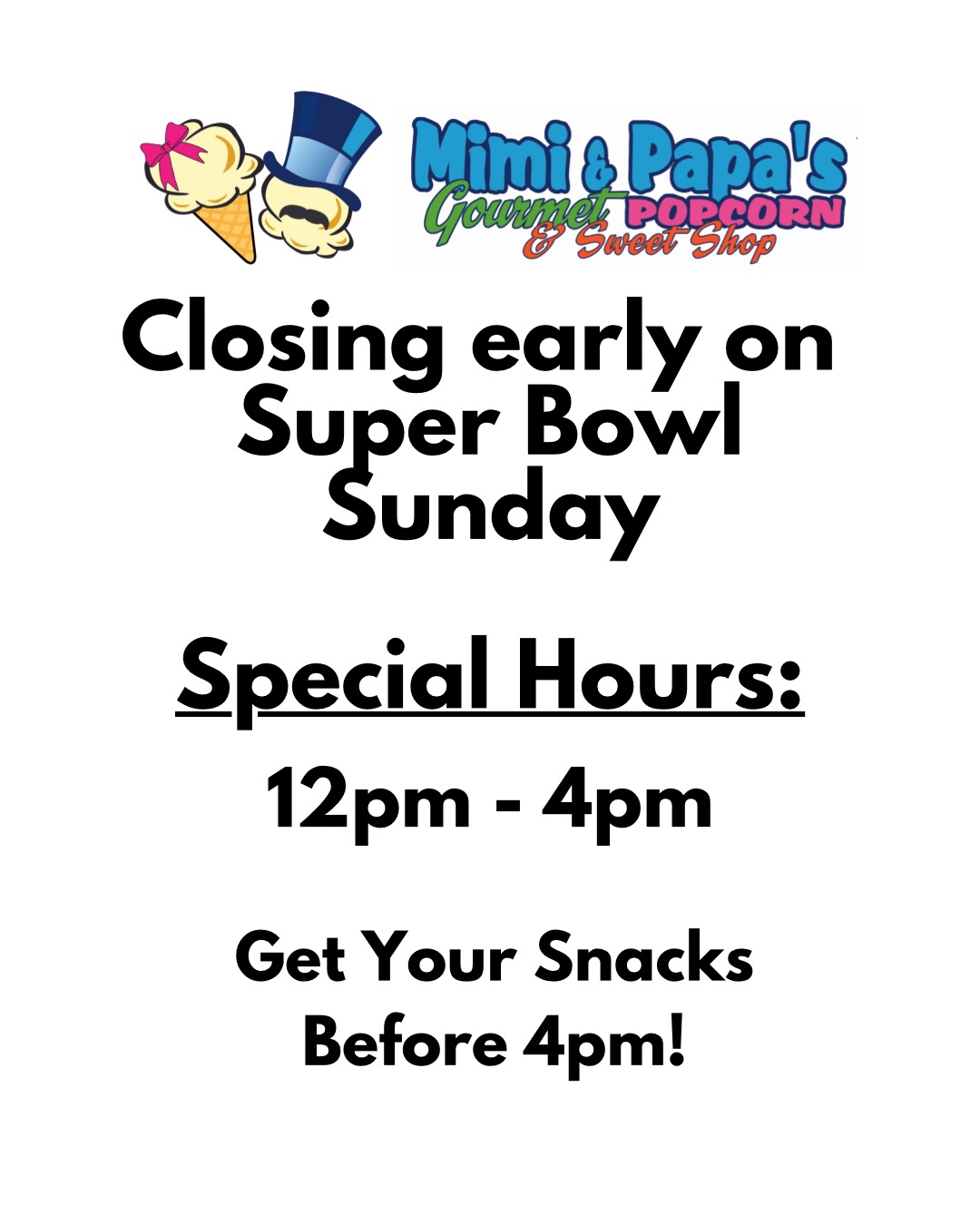 We’re always here for the snacks! ☺️
#mimiandpapaspopcorn #superbowl #snacks #supportlocal