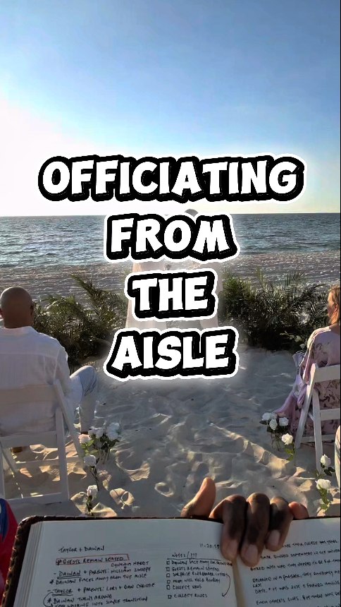 Some people are saying this is the hottest new trend in ceremonies. And I wholeheartedly disagree.
Officiating from the aisle needs multiple other elements to work. And I suggest couples dont ask for this, unless you have all these other details.
An intimate guest count - For this ceremony, there were approximately 30 people, and we were not allowed to use a microphone and speaker to amplify my voice. So to make sure that even the guests in the back could hear, and so I'm not yelling in the couple’s face, the aisle position made the most sense.
You two should still face each other - standing there, facing your guests may feel awkward after the first two to three minutes as your ceremony plays out. Imagine the awkwardness for a twenty minute ceremony.
Your ceremony space has to allow for your photographer to be able to move around to capture other angles. - if one end of your rows are up against a wall, and the other is the aisle, your photographer really only has the aisle to shoot from.
The Officiant and Photographer need to work collaboratively, and the Officiant needs to be able to not be distracted by the photographer shooting over their shoulder, and being in their space.
The Officiant should not be blocking any of your guests' view - no one wants to watch someone's back for twenty minutes.
Sincerely,
Lhegend
Let me know if you agree or disagree in the comments.
#weddingtrends2026 #ceremonytrends #lhegendaryweddings #weddingofficiant