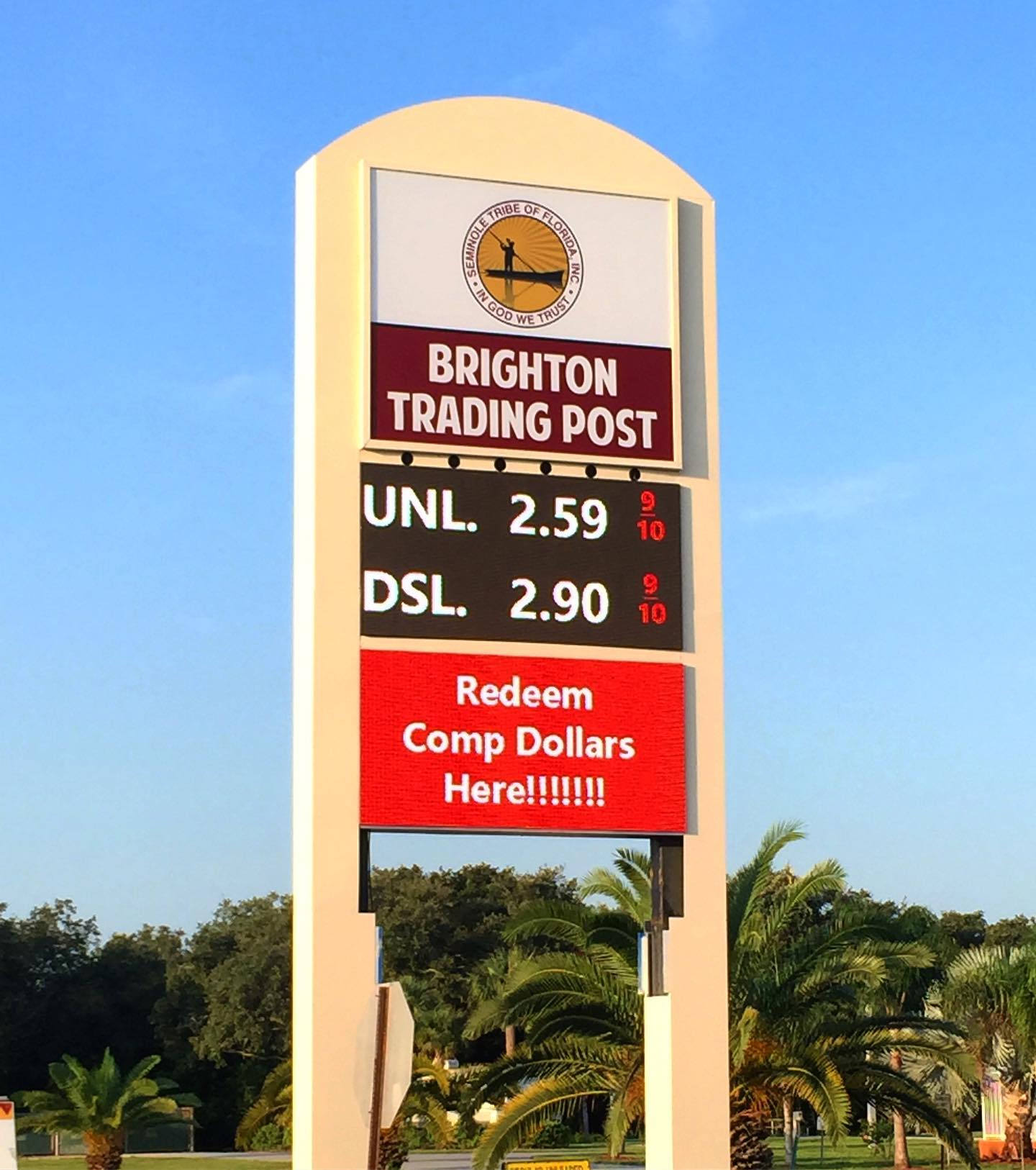 Look at this Big Beautiful Sign! They loved it so much they are adding one at each of their locations! Let GoBrightLEDs update your Service Station with affordable full color advertising LED Signs!