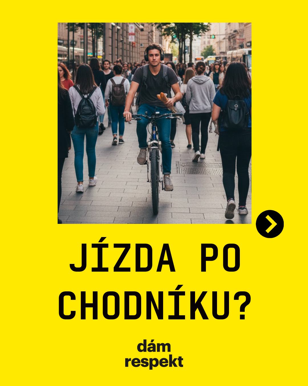 Jak je to s jízdou po chodníku? 👀
#DamRespekt